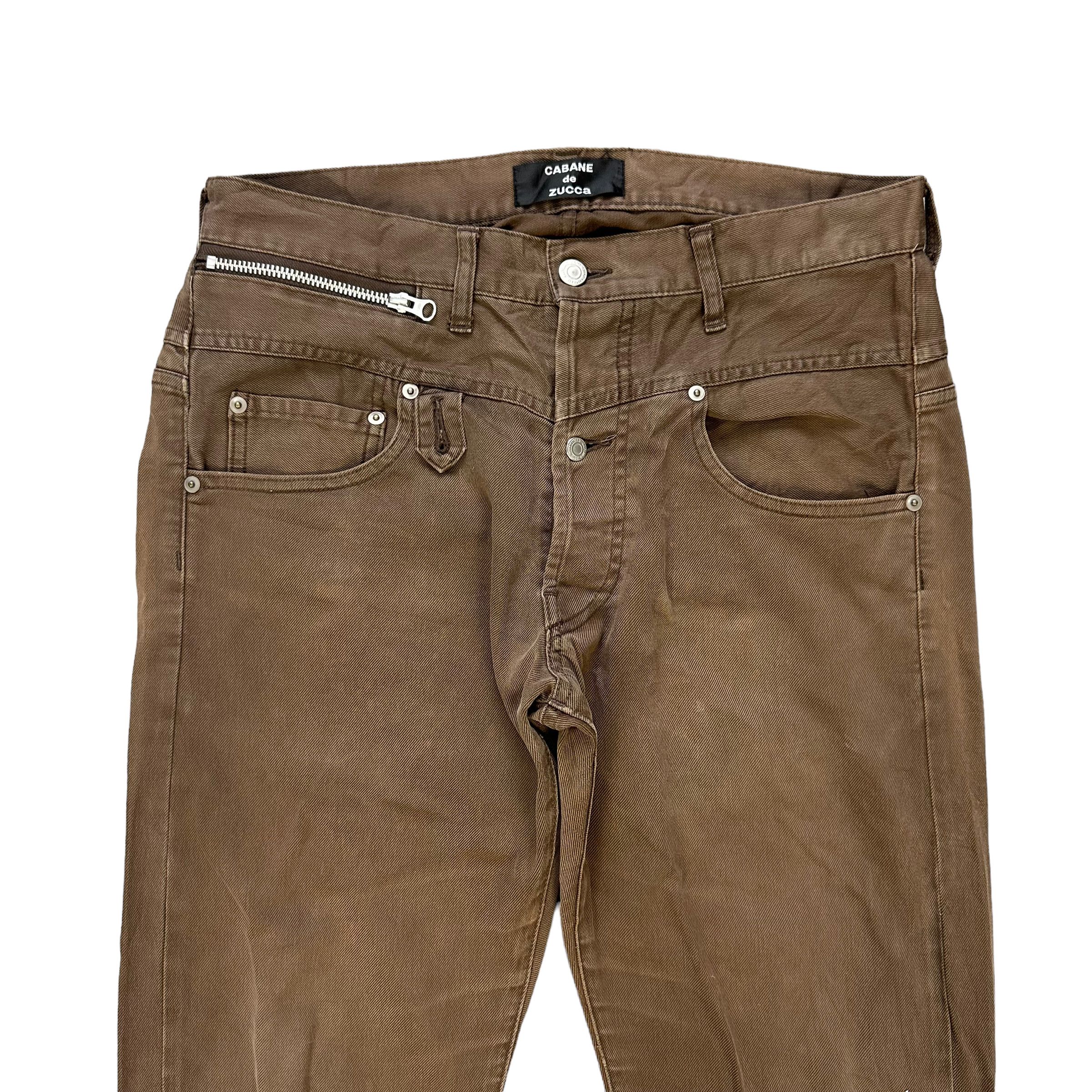 CABANE de ZUCCa CABANE DE ZUCCA RARE DESIGN CASUAL PANTS #7796-176 Size US 32 / EU 48 - 2 Thumbnail
