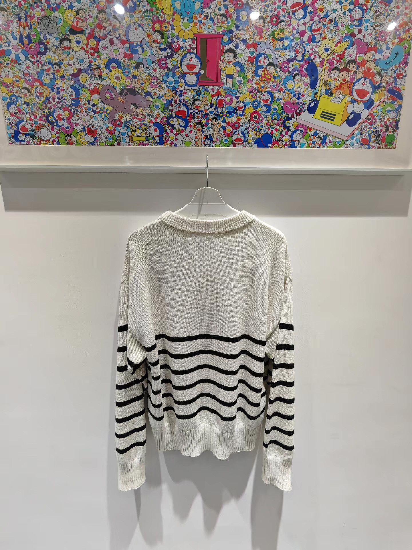 AMI AMI Heart Logo Striped Crew Neck Sweater Q15 Size US L / EU 52-54 / 3 - 2 Thumbnail