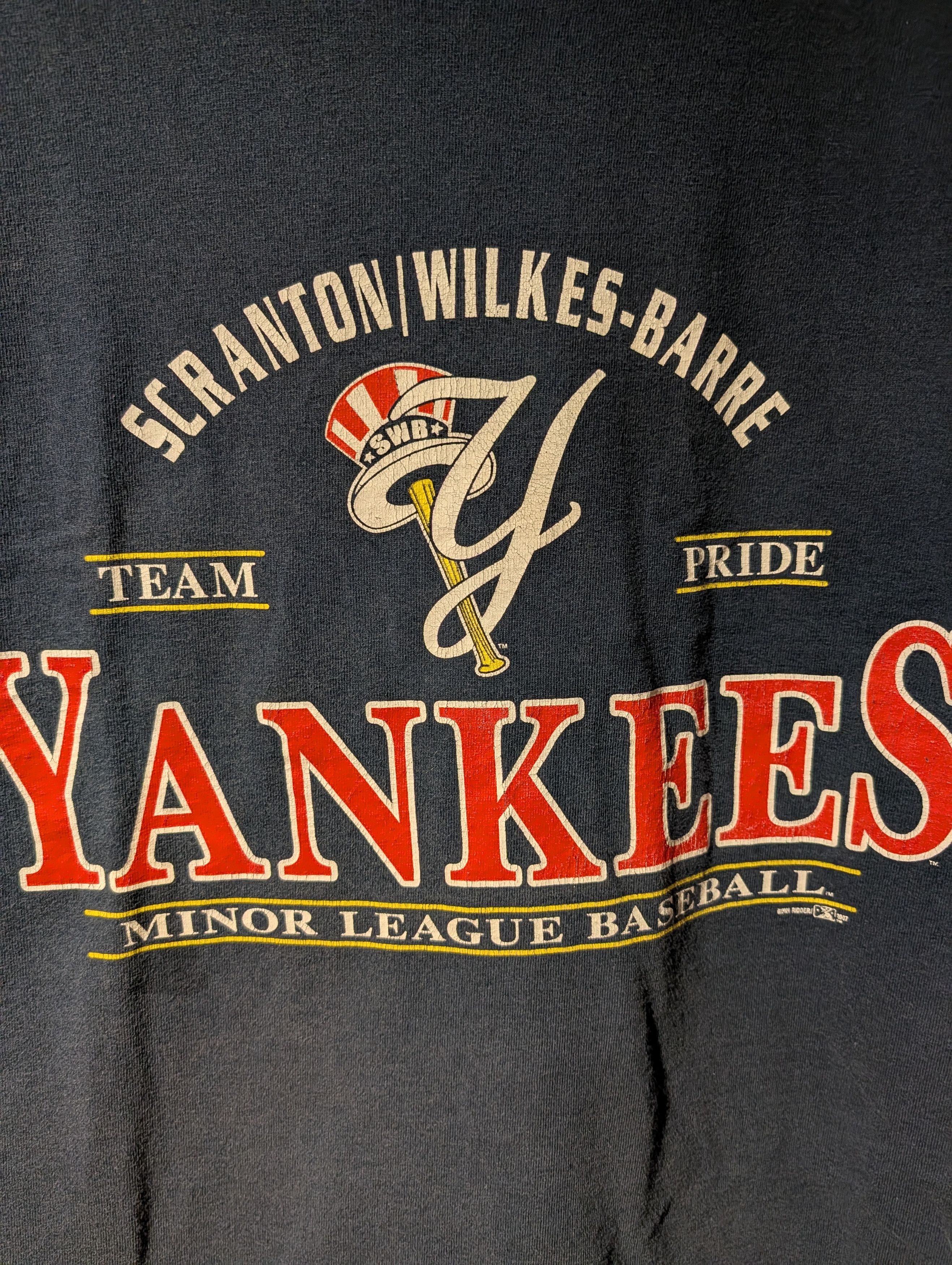 MLB Vintage 2007 New York Yankees Railriders Minor T-Shirt Size US XL / EU 56 / 4 - 2 Thumbnail