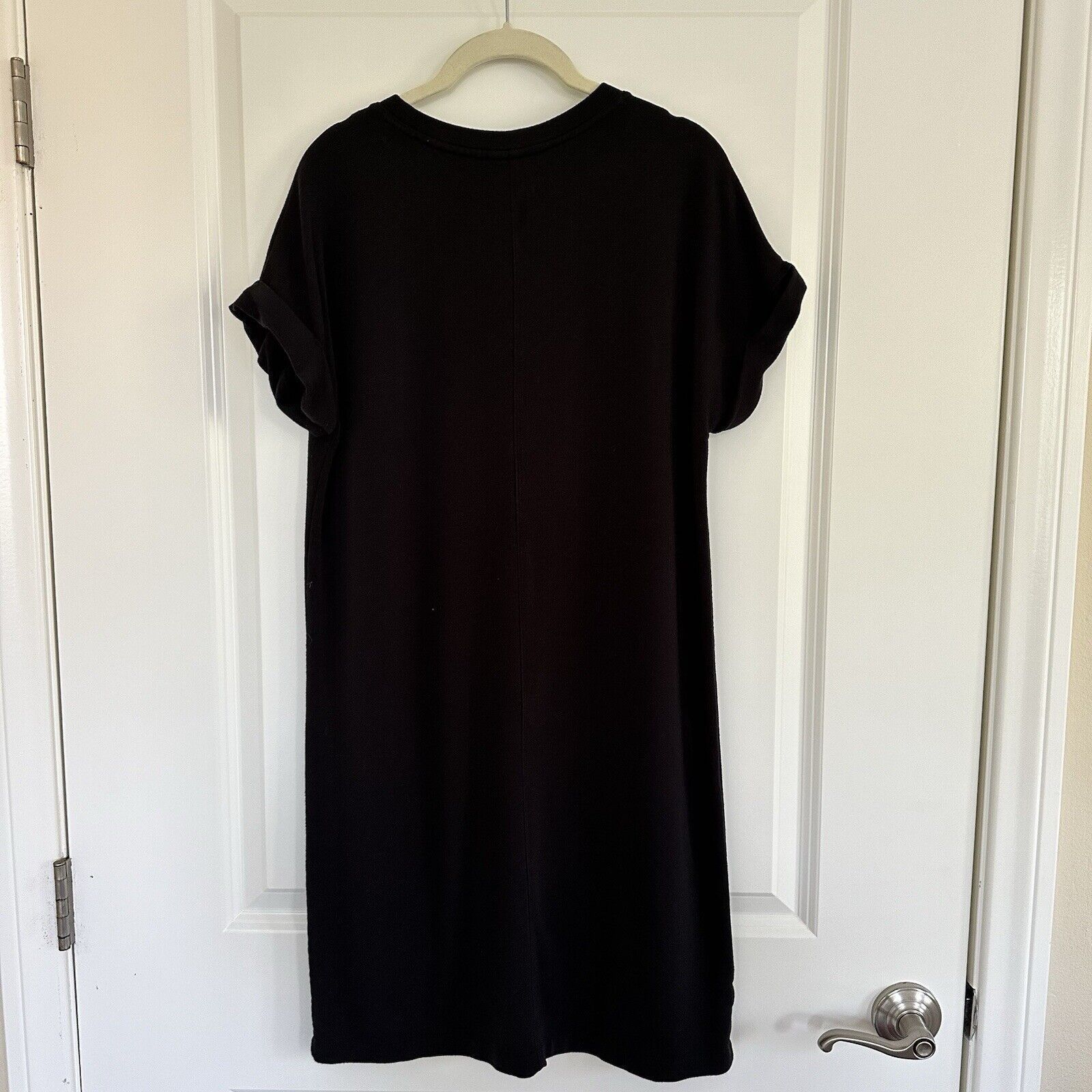 Lou & Grey Lou & Grey Signature Soft Black T-Shirt Dress Size Small Size S / US 4 / IT 40 - 3 Thumbnail