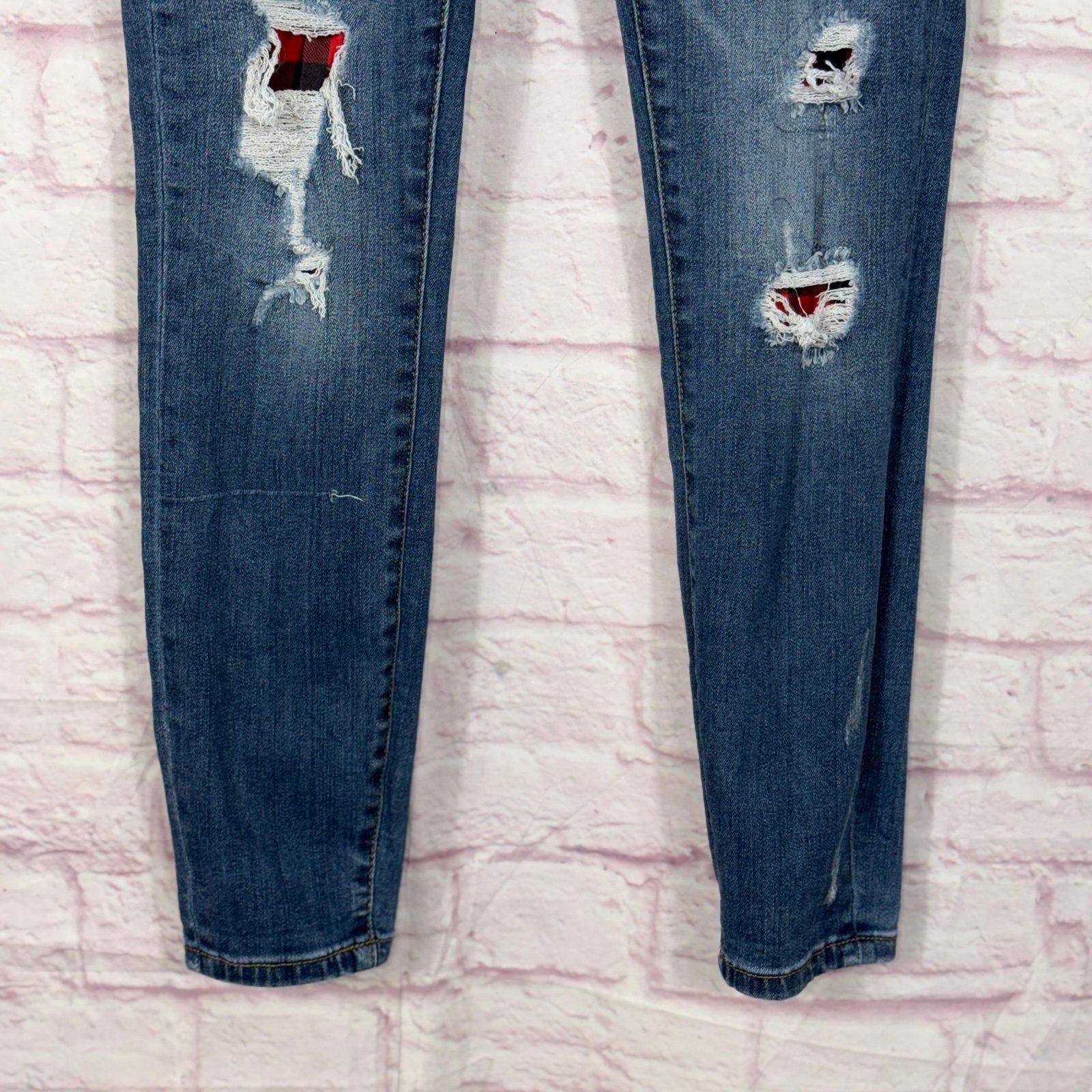 Other Judy Blue Size 5/27 Distressed Skinny Jeans Size 27" / US 4 / IT 40 - 4 Thumbnail