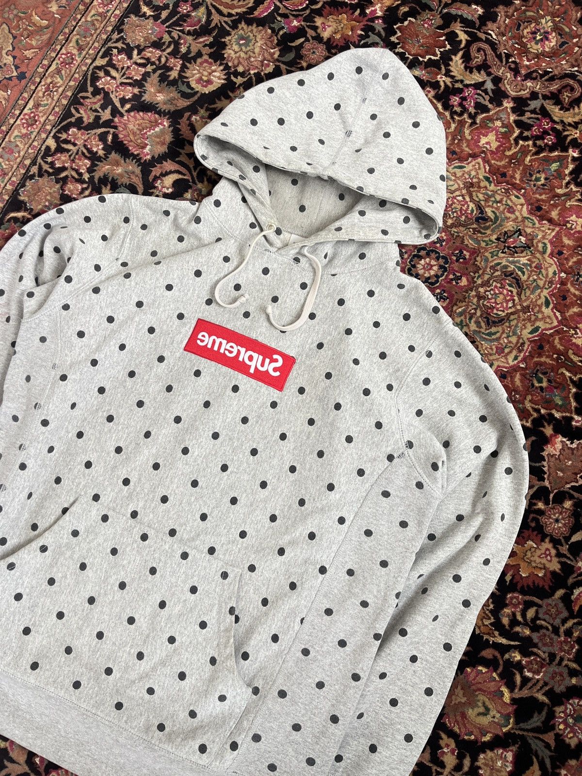 Comme des Garcons SHIRT × Supreme Supreme x CDG Polka Dot Box Logo Hoodie 2012 M Size US M / EU 48-50 / 2 - 2 Thumbnail
