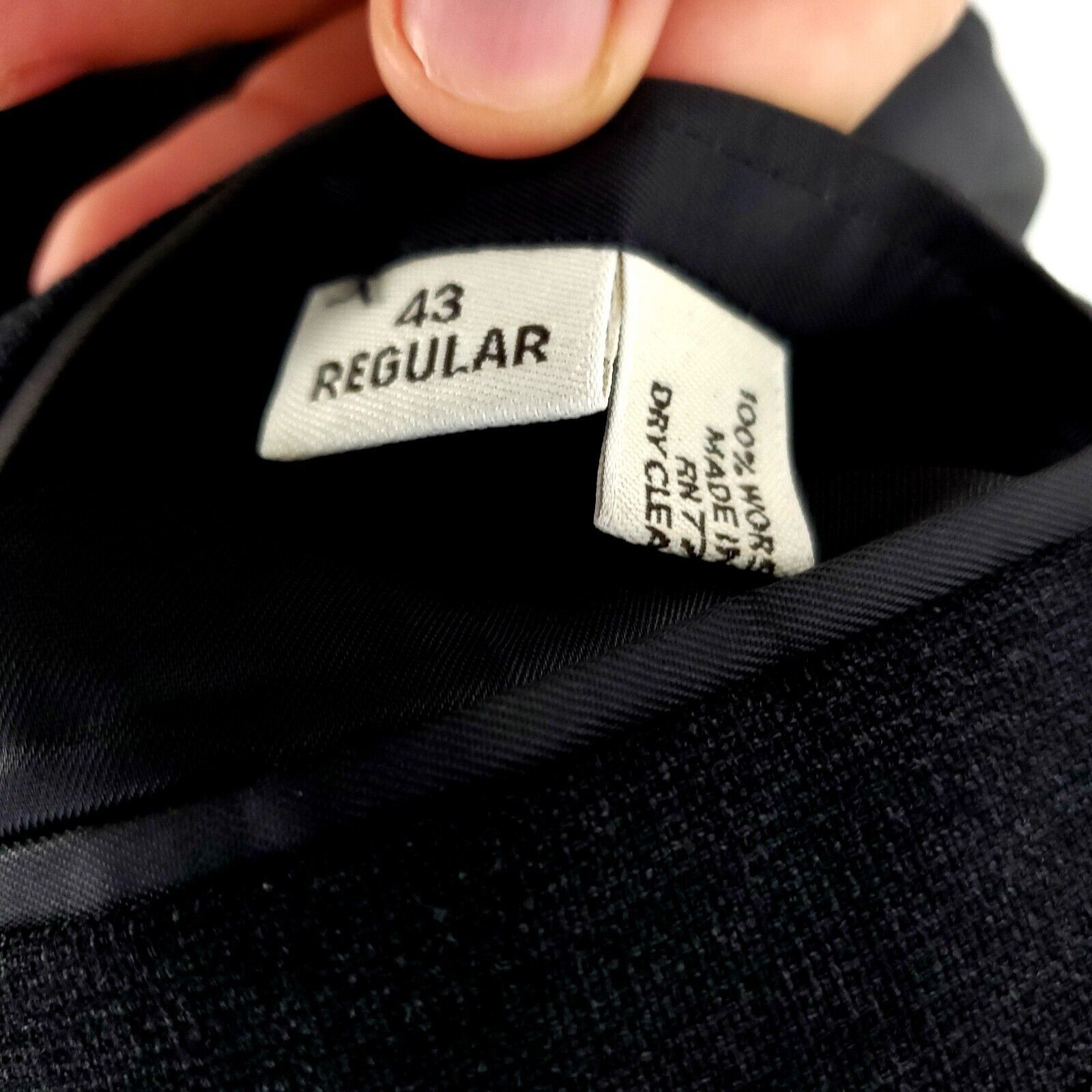 Pronto Uomo Pronto Uomo Lessona Natural Stretch Worsted Wool 2 Button Bl Size 42R - 9 Thumbnail