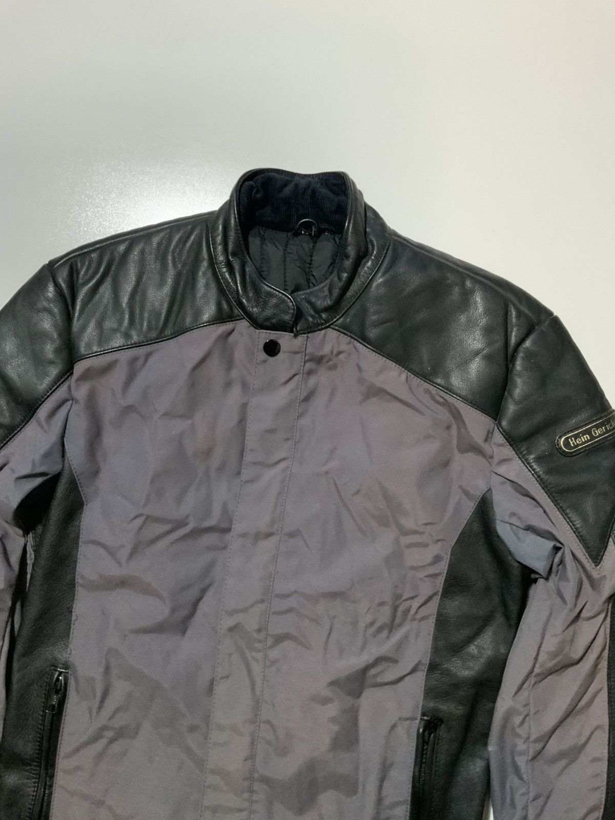 Hein Gericke Vintage Hein Gericke Leather Cowhide Trim Motorcycle Jacket Size US M / EU 48-50 / 2 - 4 Thumbnail