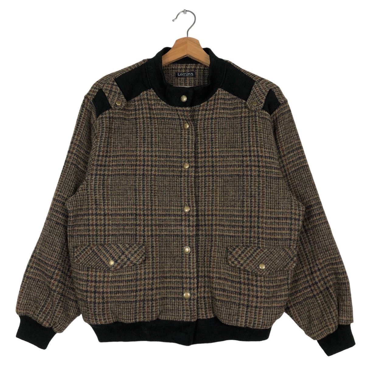 Japanese Brand 🔥Vintage Bomber Jacket Lemifa Tartan Design Issey Miyake Size US M / EU 48-50 / 2 - 1 Thumbnail