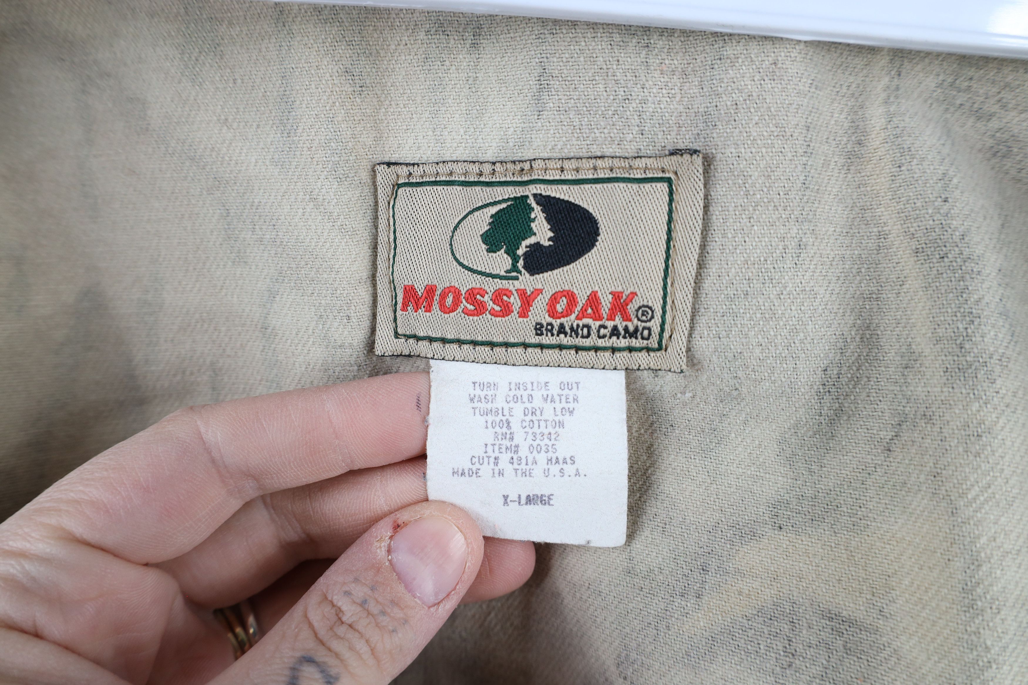 Mossy Oaks × Vintage Vintage 90s Mossy Oak Camouflage Twill Bomber Jacket USA Size US XL / EU 56 / 4 - 8 Thumbnail