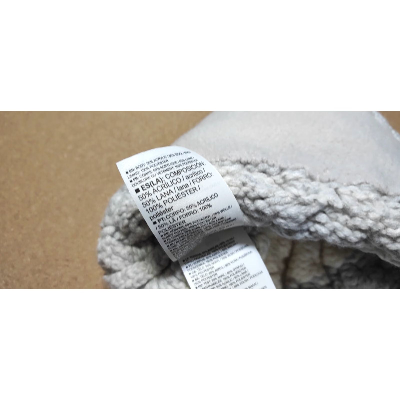Salomon Salomon Beanie Hat Unisex Adults M Gray Lined Thermal Pom Pom Wool Knit Size ONE SIZE - 7 Thumbnail