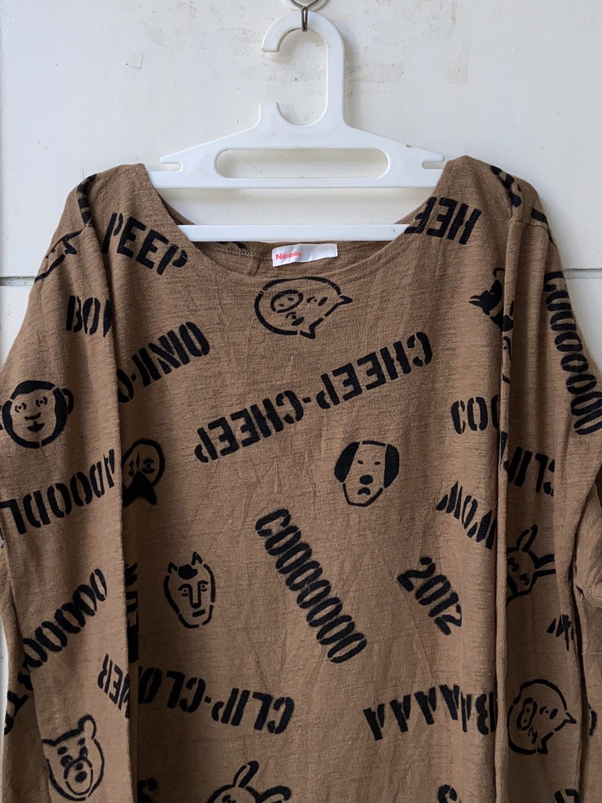 Issey Miyake × Japanese Brand × Ne-Net NE-NET Brown T-Shirt Size US XXL / EU 58 / 5 - 11 Thumbnail