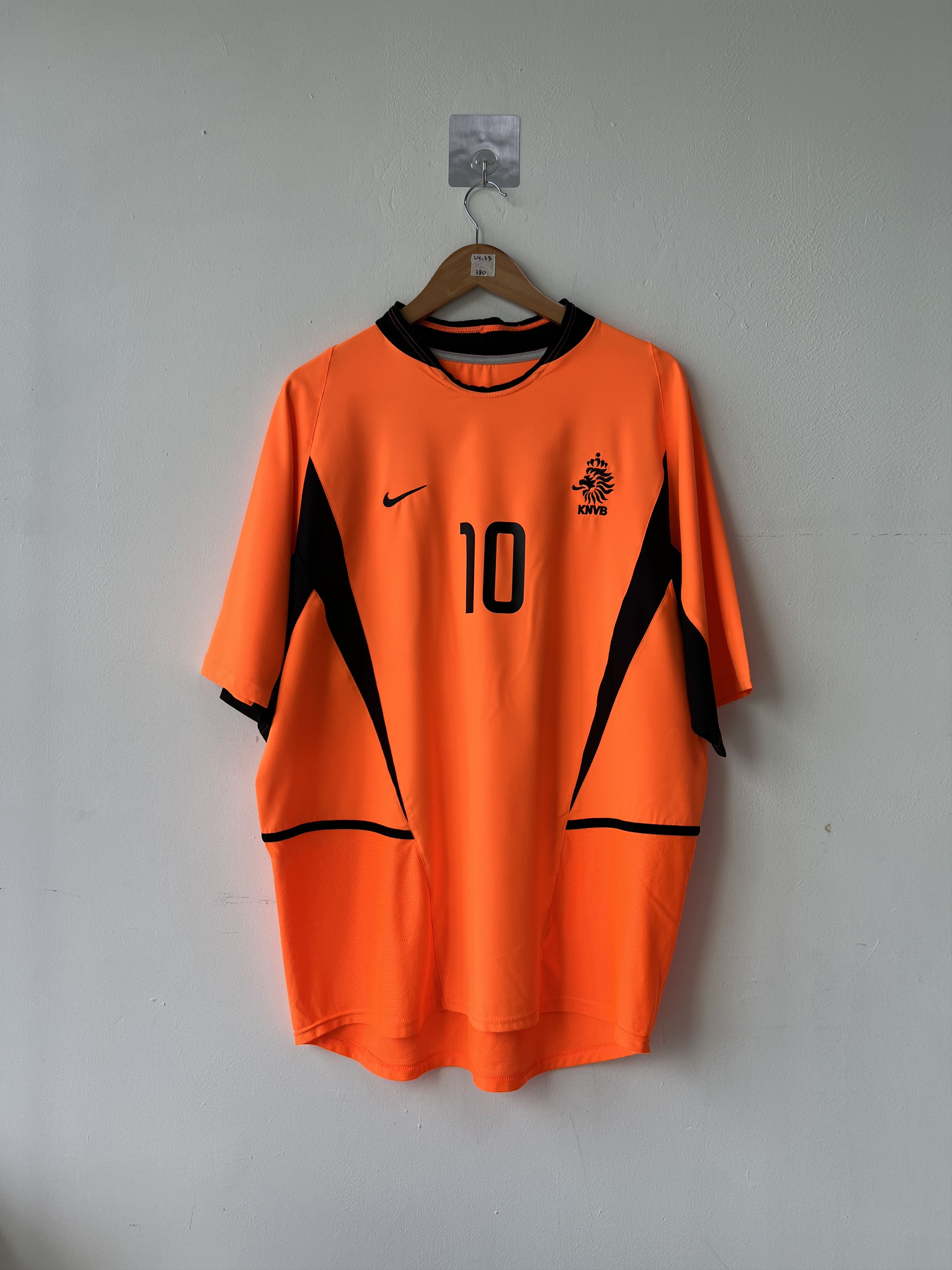 Nike (XL) Holland 2002-04 Home Kit Kluivert #10 Size US XL / EU 56 / 4 - 2 Thumbnail