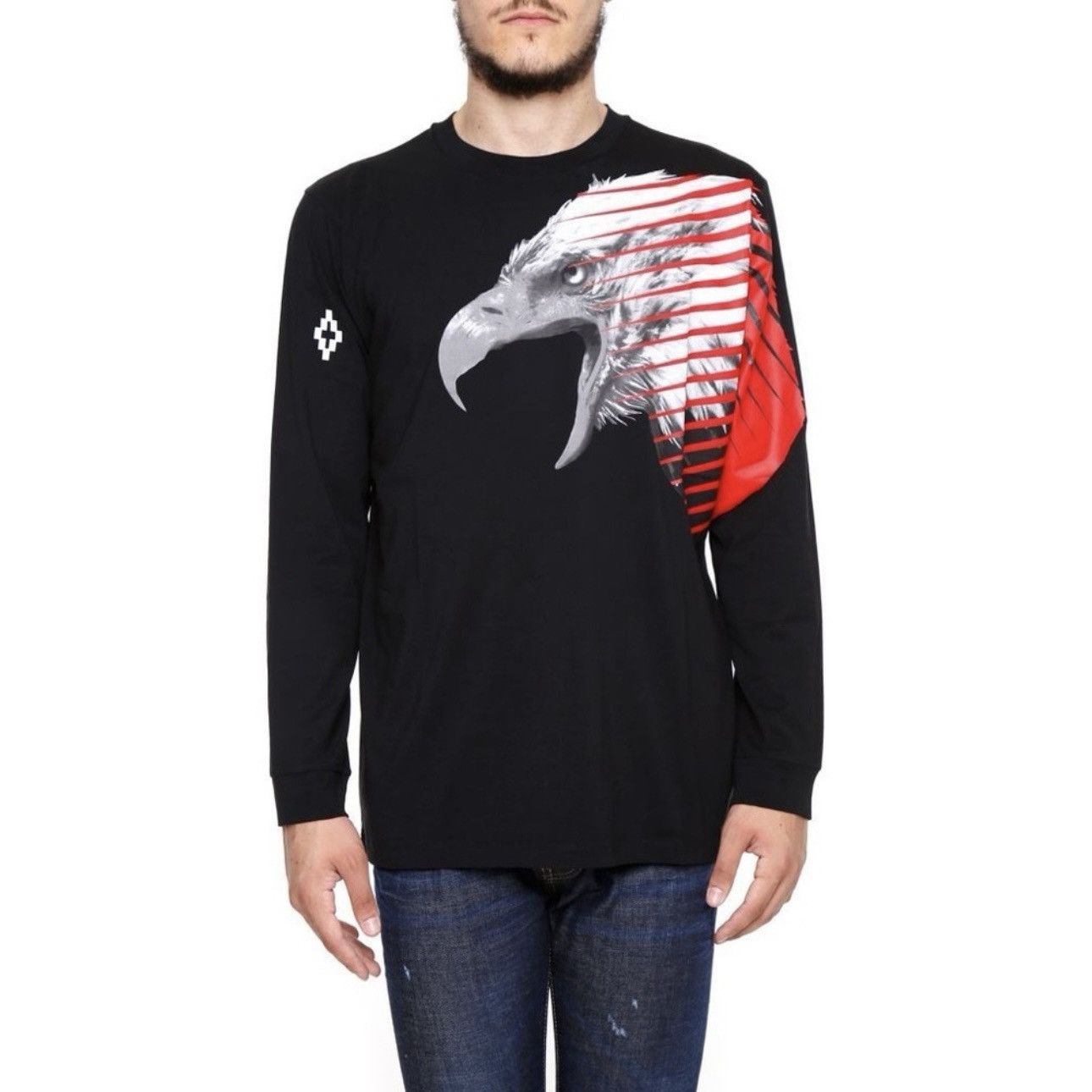 Marcelo Burlon Marcelo Burlon Country of Milan Eagle Black Long Sleeve Size US S / EU 44-46 / 1 - 7 Thumbnail