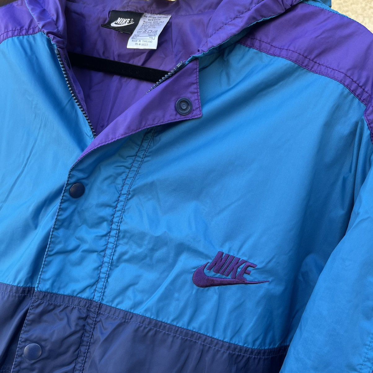 NBA × Nike × Vintage Vintage 90's Nike Basketball Player Windbreaker Jacket Size US XL / EU 56 / 4 - 3 Thumbnail