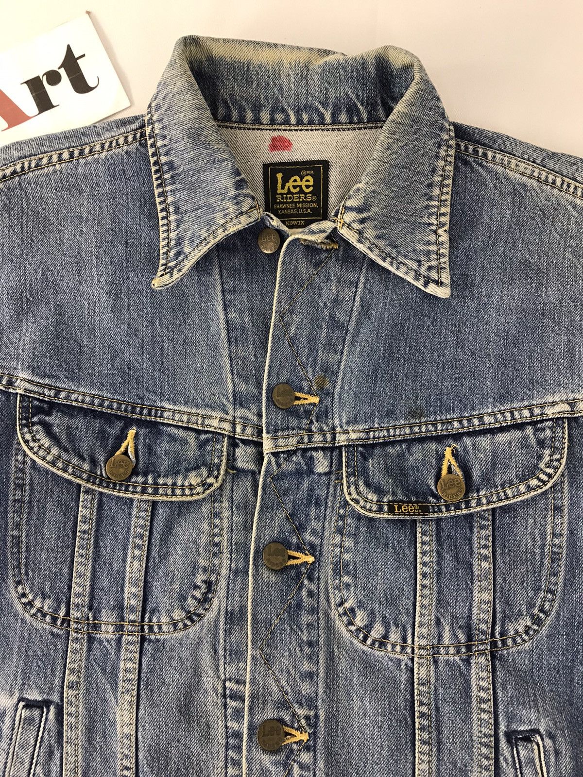 Edwin × Lee × Vintage Vintage Lee Riders By Edwin Trucker Denim Jeans Size US L / EU 52-54 / 3 - 4 Thumbnail
