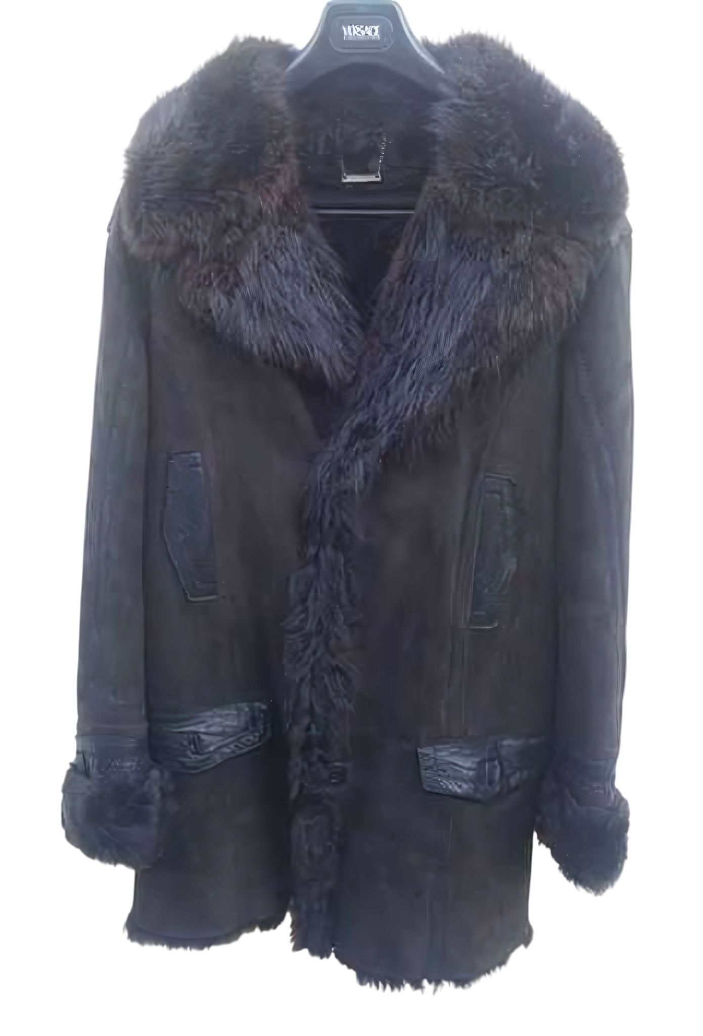 Roberto Cavalli BEAVER FUR SUEDE LEATHER HEAVY COAT Size US L / EU 52-54 / 3 - 1 Thumbnail