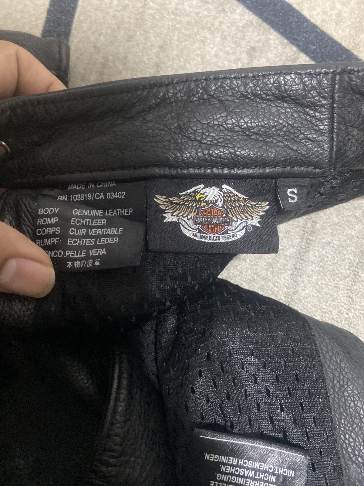 Genuine Leather × Harley Davidson Harley Davidson Men’s Deluxe Leather Chaps Small Black Size US 32 / EU 48 - 12 Thumbnail