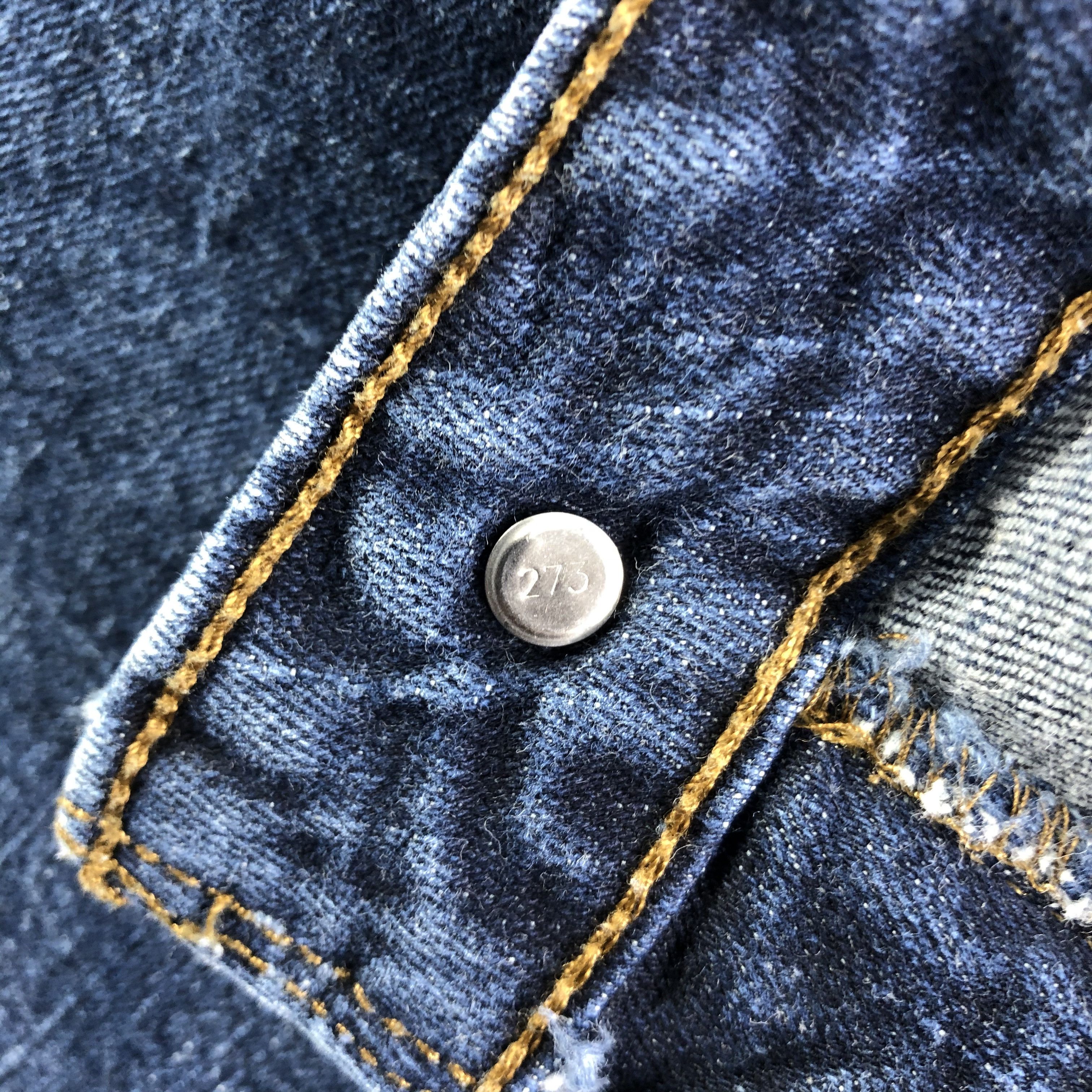Levi's × Vintage Vintage Blue Wash Levis 529 Jeans-JM3478 Size 39" - 9 Thumbnail