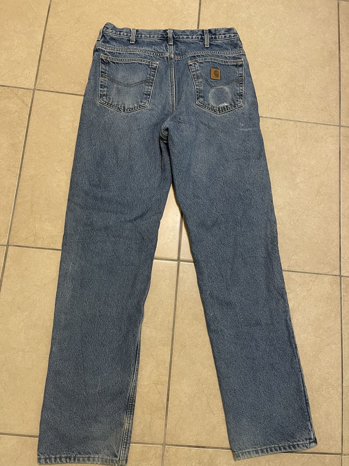 Carhartt × Carhartt Wip × Vintage VTG CARHARTT INSULATED DENIM JEANS Size US 33 - 6 Thumbnail