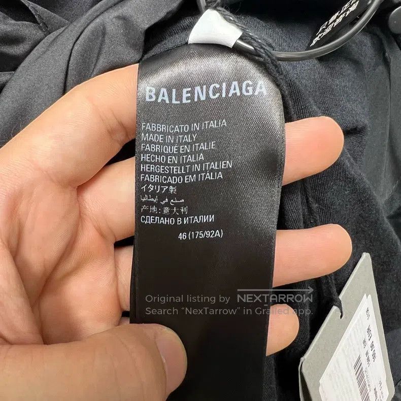 Balenciaga Balenciaga Black nylon rock band series lightning flame le Size US S / EU 44-46 / 1 - 5 Thumbnail