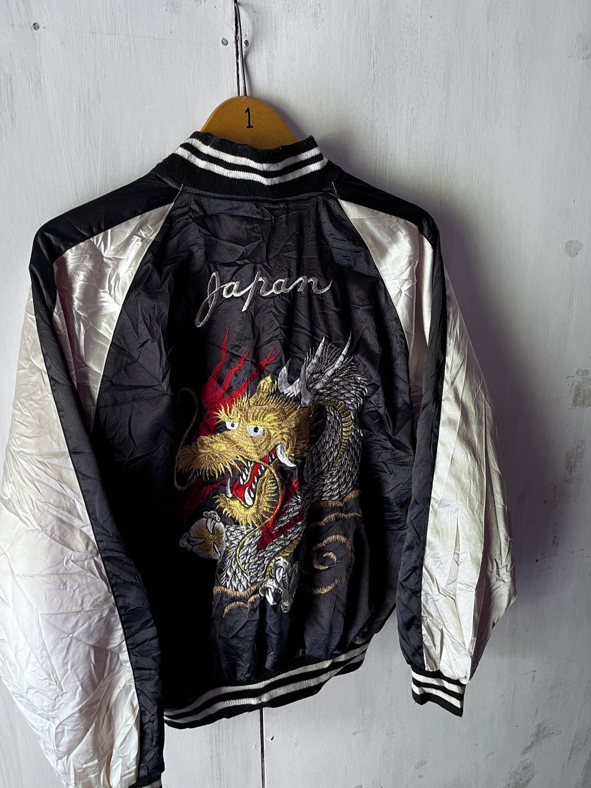 Japanese Brand JAPANESE SUKAJAN DRAGON JACKET 1990 Size US L / EU 52-54 / 3 - 6 Thumbnail