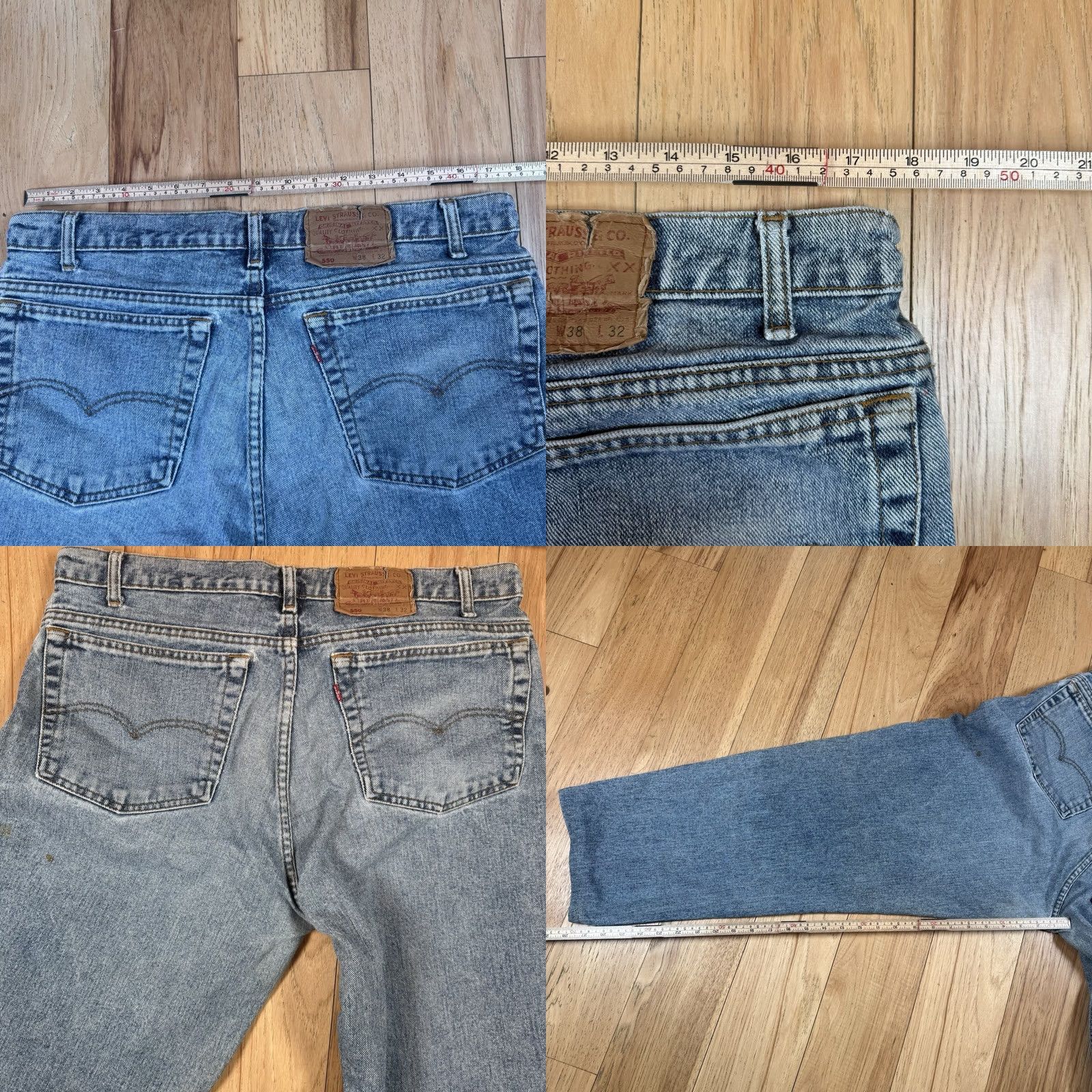 Levi's VINTAGE Levi’s 550 Jeans Men Regular 36 Light Blue 28in 90s USA Made Straight Relaxed 550 Model Size US 36 / EU 52 - 9 Thumbnail