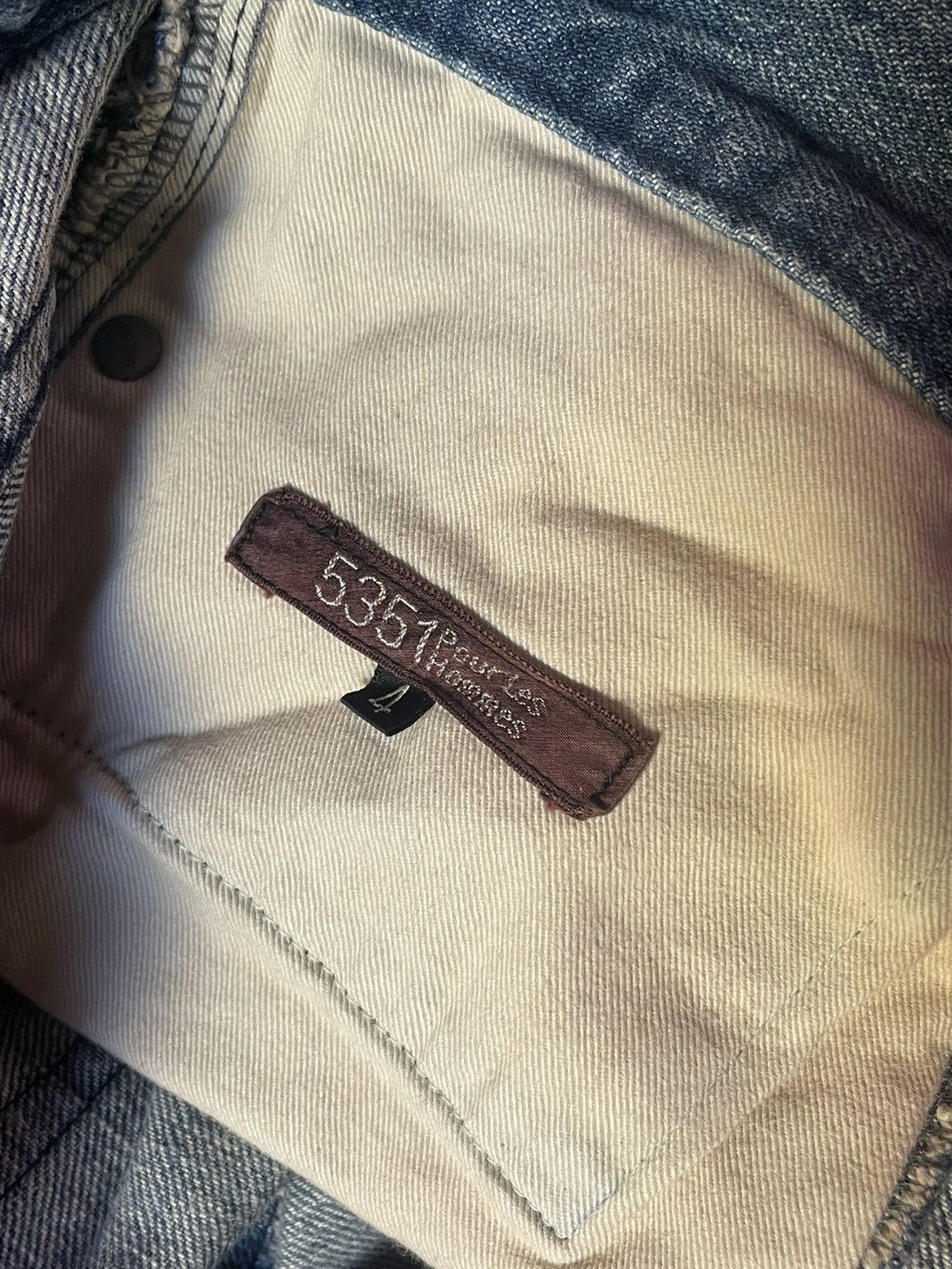 5351 POUR LES HOMMES 5351 Pour Les Hommes Raw Edge Flare Denim Size US 32 / EU 48 - 5 Thumbnail