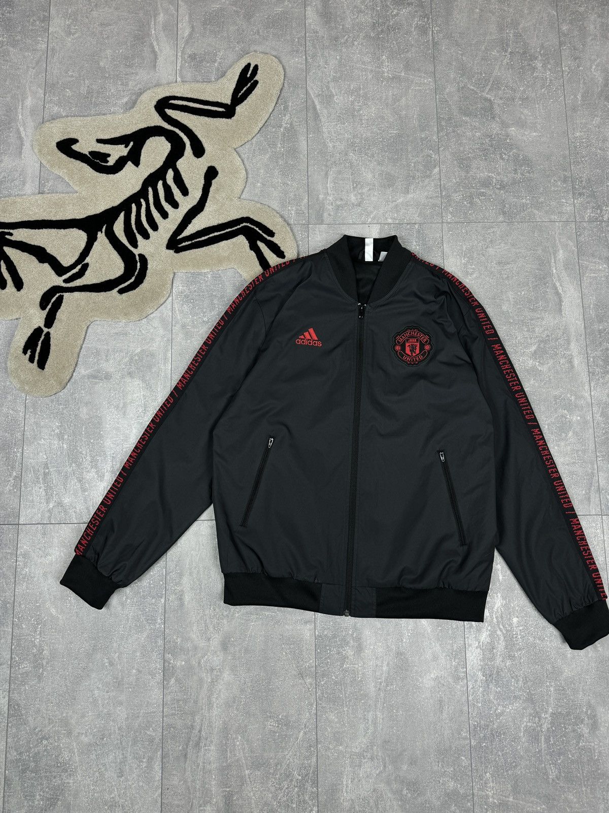 Adidas × Vintage Mens Vintage Adidas Manchester United track jacket Olympic Size US L / EU 52-54 / 3 - 1 Thumbnail