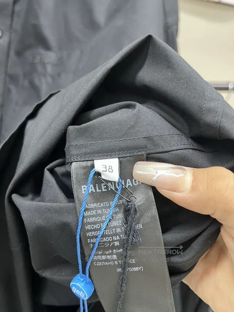 Balenciaga Balenciaga size 38 Collar polo shirt jacket, black Size US S / EU 44-46 / 1 - 5 Thumbnail