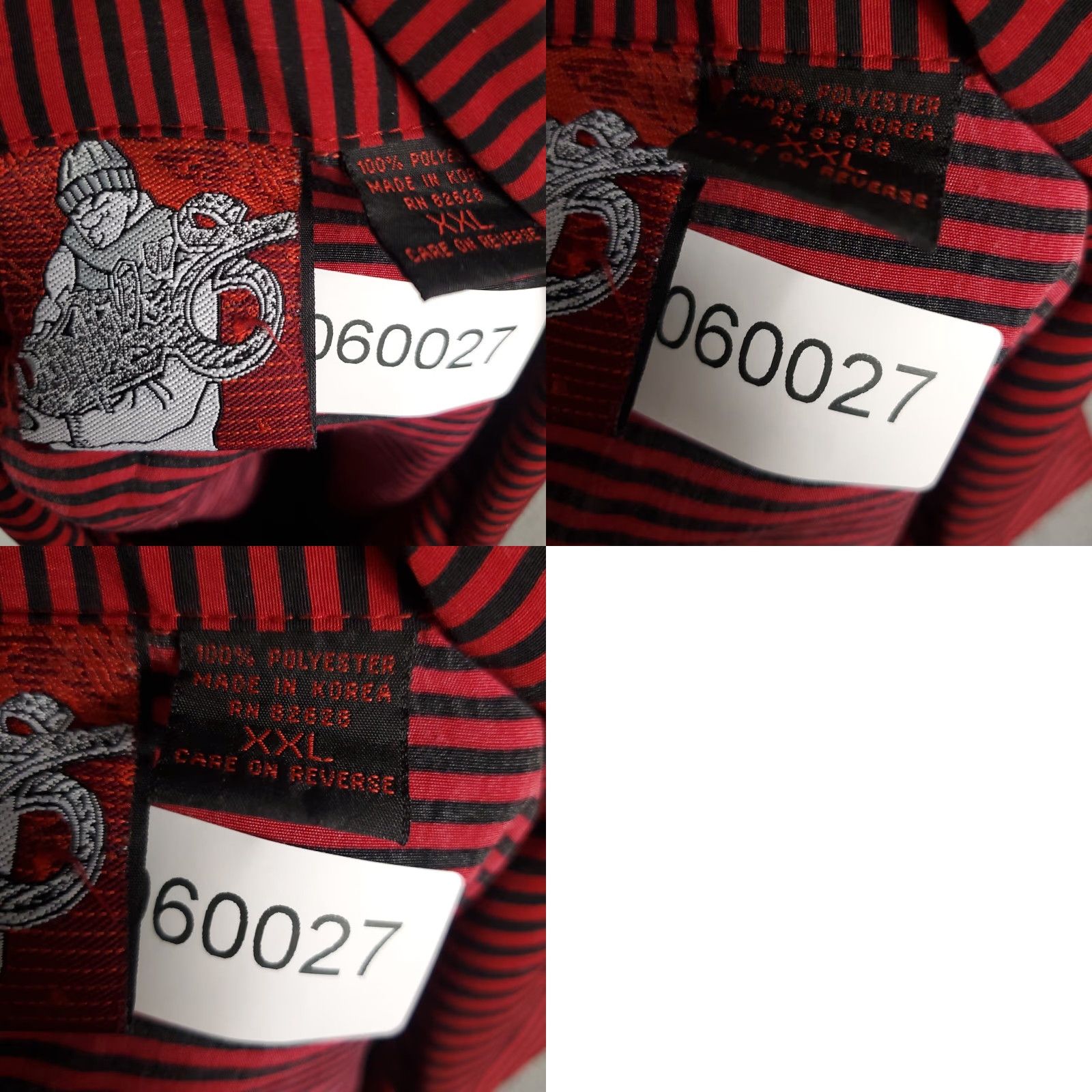 Southpole Southpole Shirt Mens 2XL Black Red Striped Button-Up Short Sleeve Casual Size US XXL / EU 58 / 5 - 8 Thumbnail