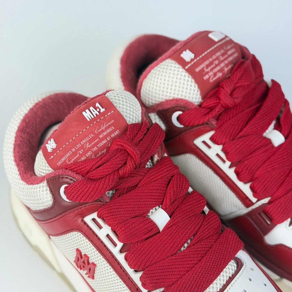 Amiri Amiri MA-1 Quad Red Sneakers Size US 10 / EU 43 - 6 Thumbnail