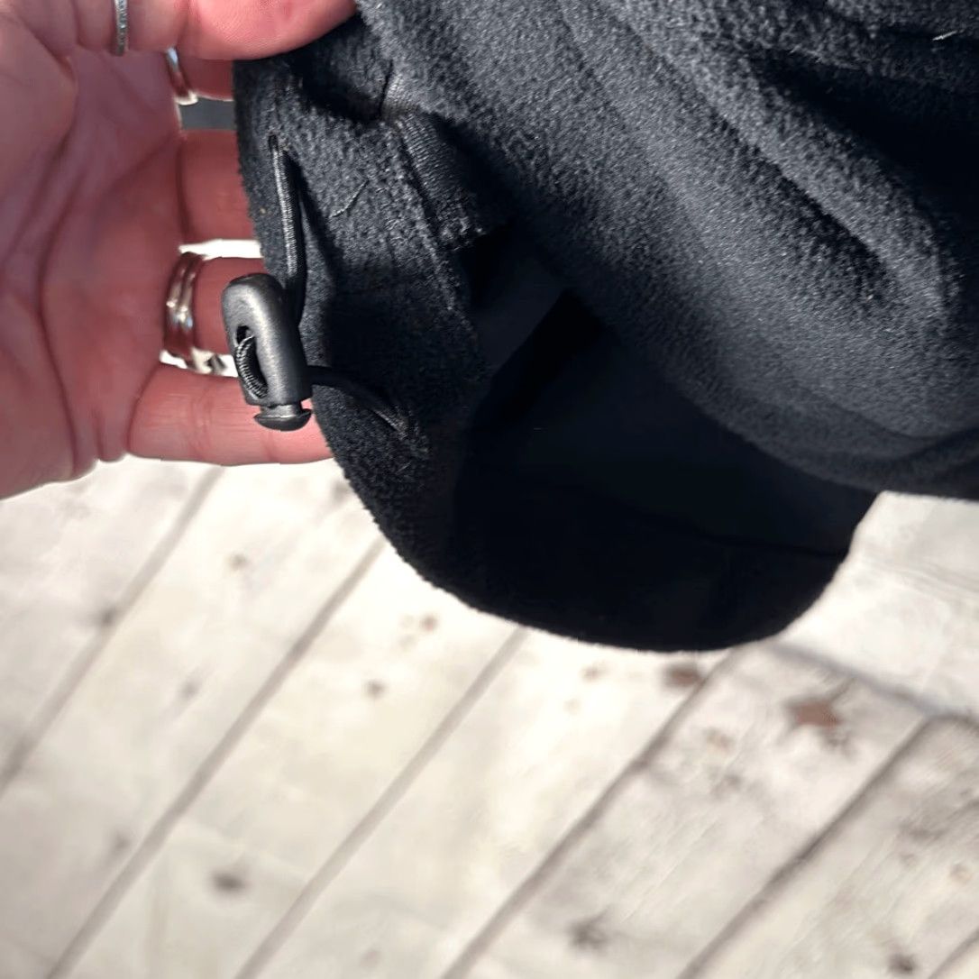 Vintage Finish Line Jacket Black Fleece Coat Full Zip L Large Women Pea Coat - FNL365 Size L / US 10 / IT 46 - 4 Thumbnail