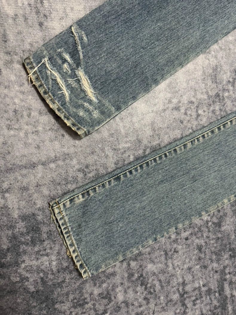 Saint Laurent Paris saint laurent slp13fw distressed blue jeans Size US 26 / EU 42 - 3 Thumbnail