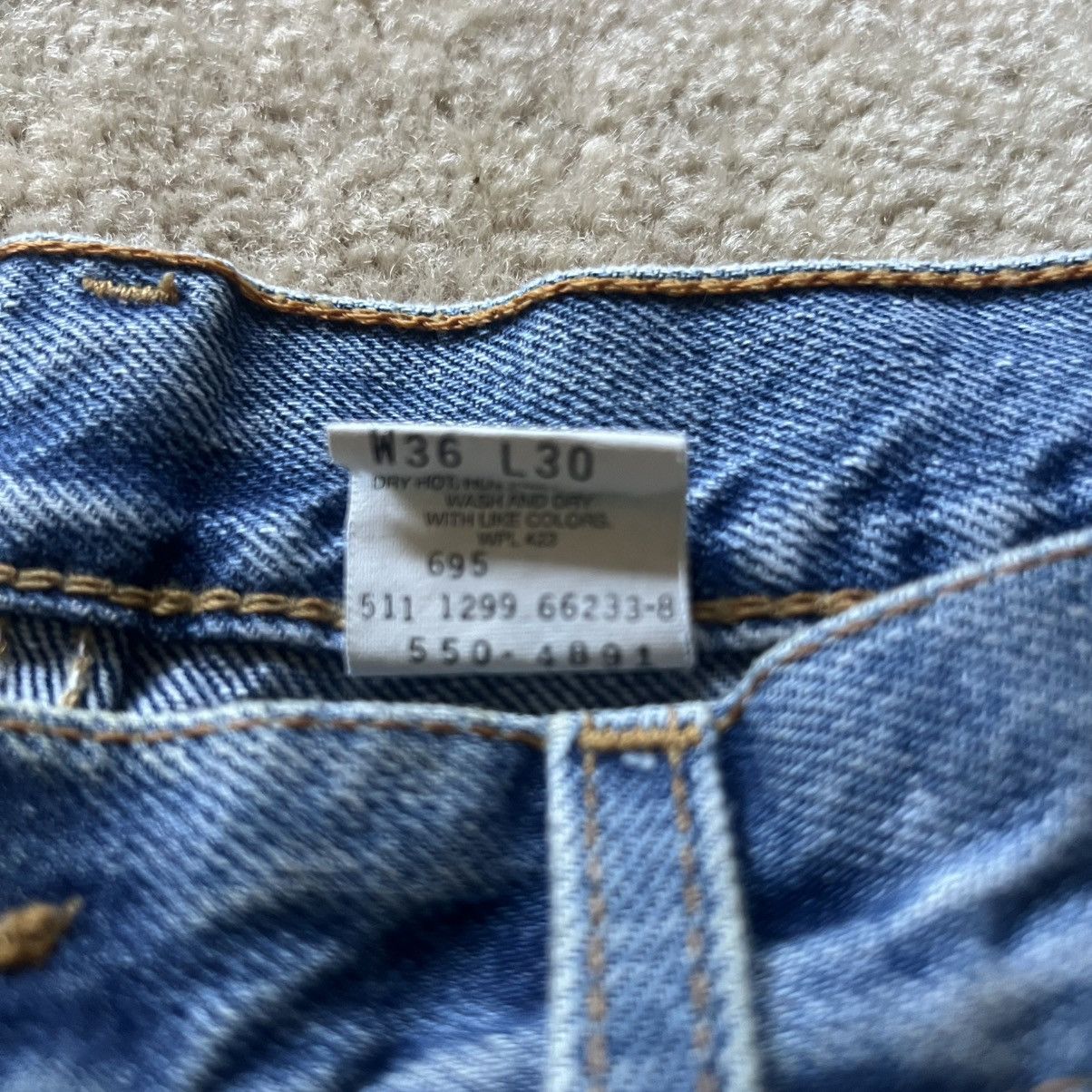 Levi's × Levi's Vintage Clothing Vintage 1999 era Levi's 550 blue denim jeans Size US 36 / EU 52 - 5 Thumbnail