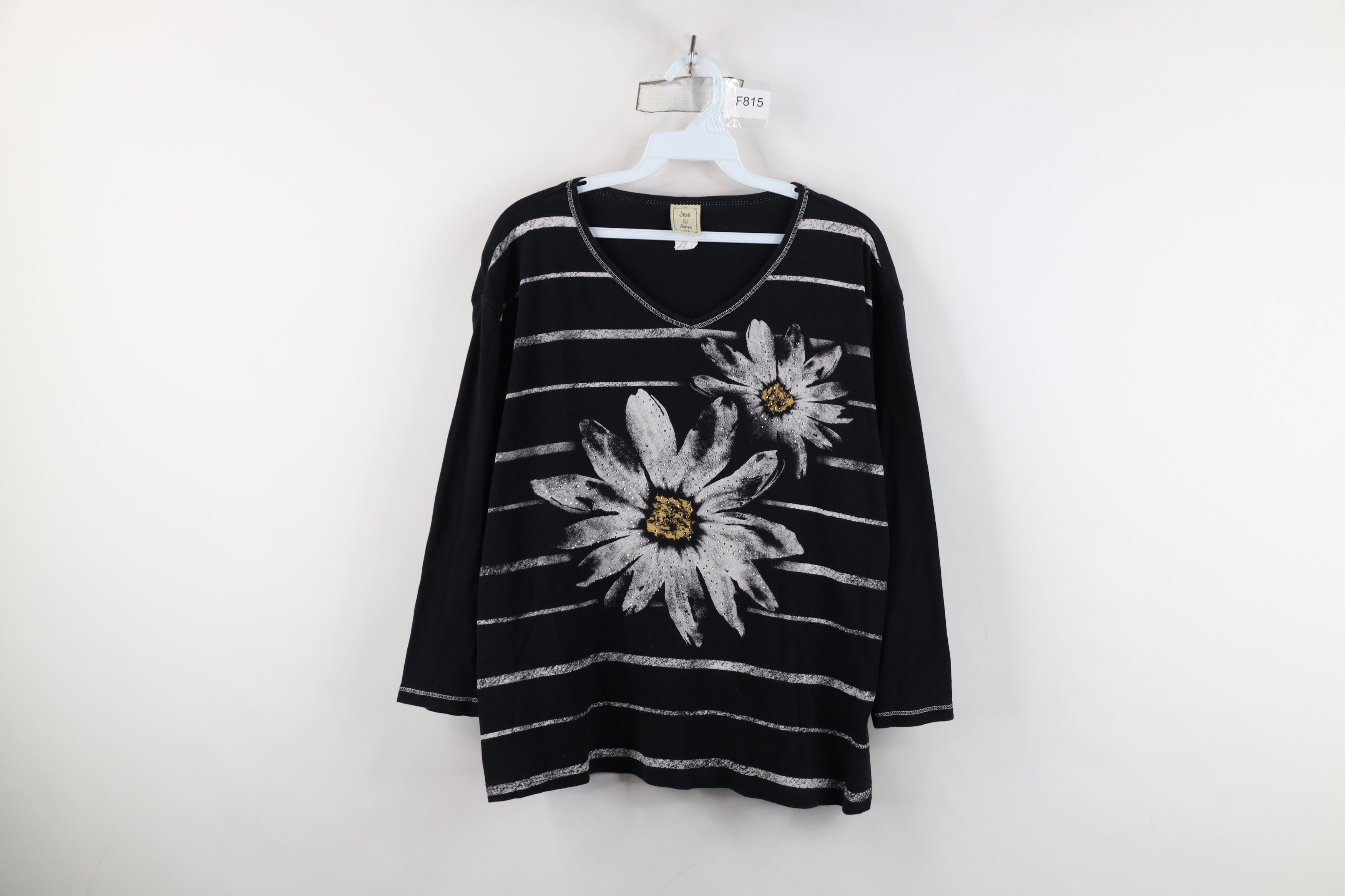 Vintage Vintage 90s Lagenlook Oversized Knit 3/4 Sleeve T-Shirt USA Size XL / US 12-14 / IT 48-50 - 1 Thumbnail