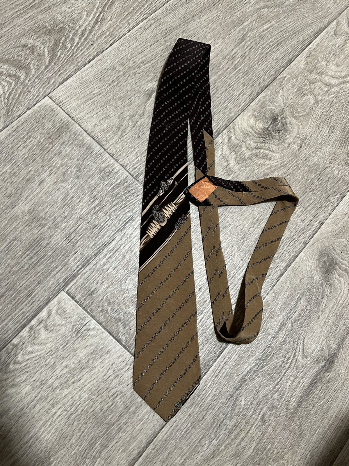 Christian Dior Monsieur × Dior Christian Dior Monsieur silk vintage polka dot tie Size ONE SIZE - 3 Thumbnail