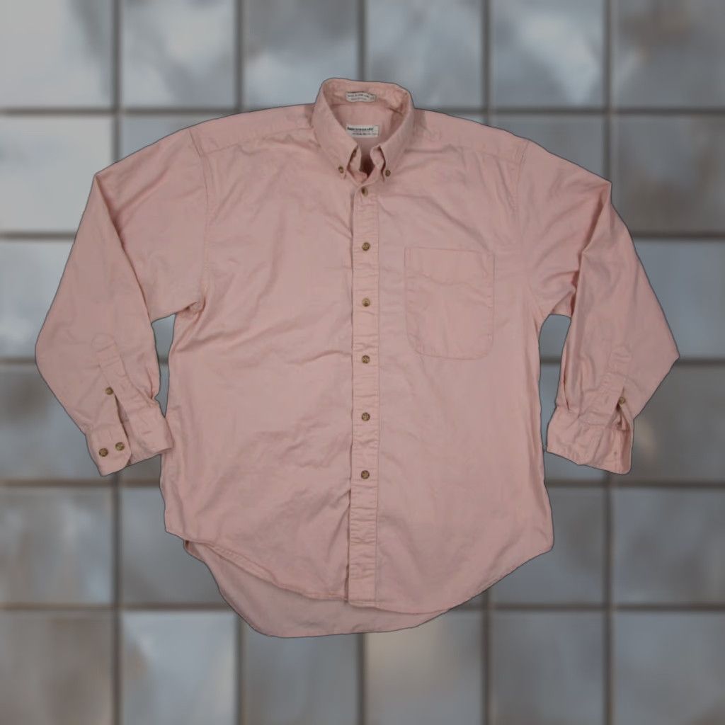 Abercrombie & Fitch VINTAGE Abercrombie & Fitch Shirt Mens Small Pink Twill Button Up Long Sleeve Y2K Size US S / EU 44-46 / 1 - 1 Thumbnail