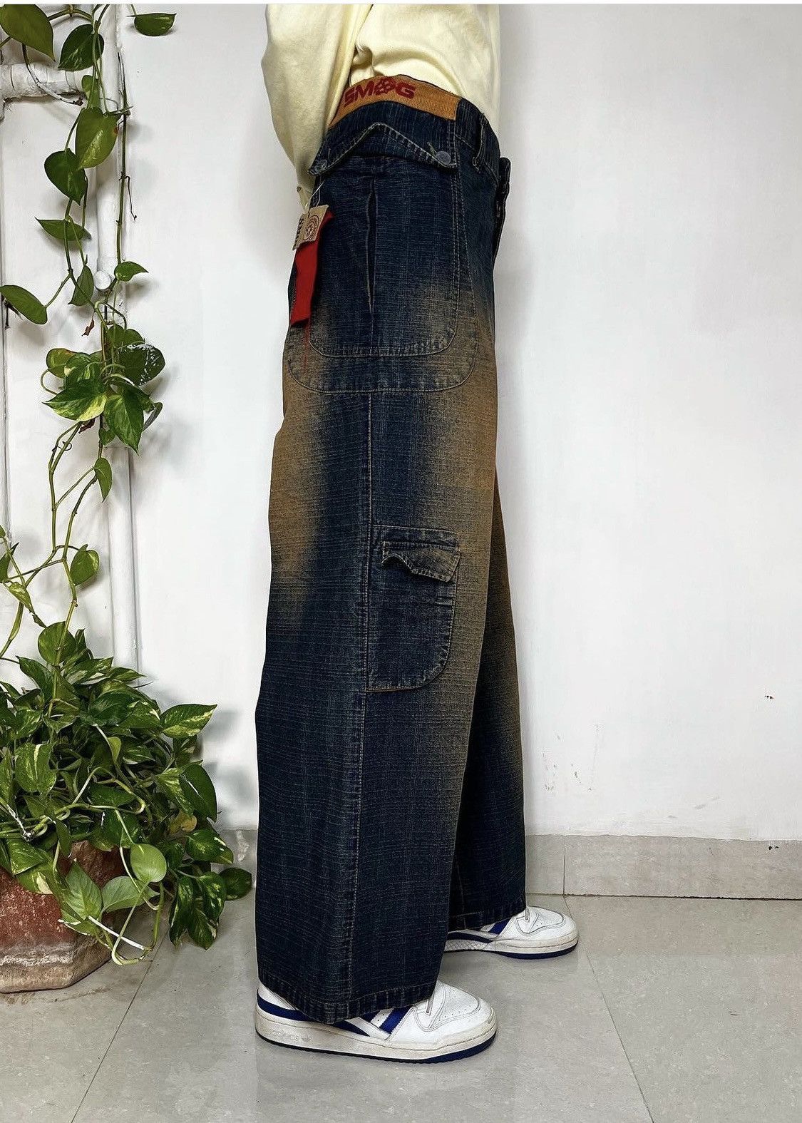 JNCO Y2K Japanese brand JNCO inspired wide-leg jeans. Size US 34 / EU 50 - 5 Thumbnail