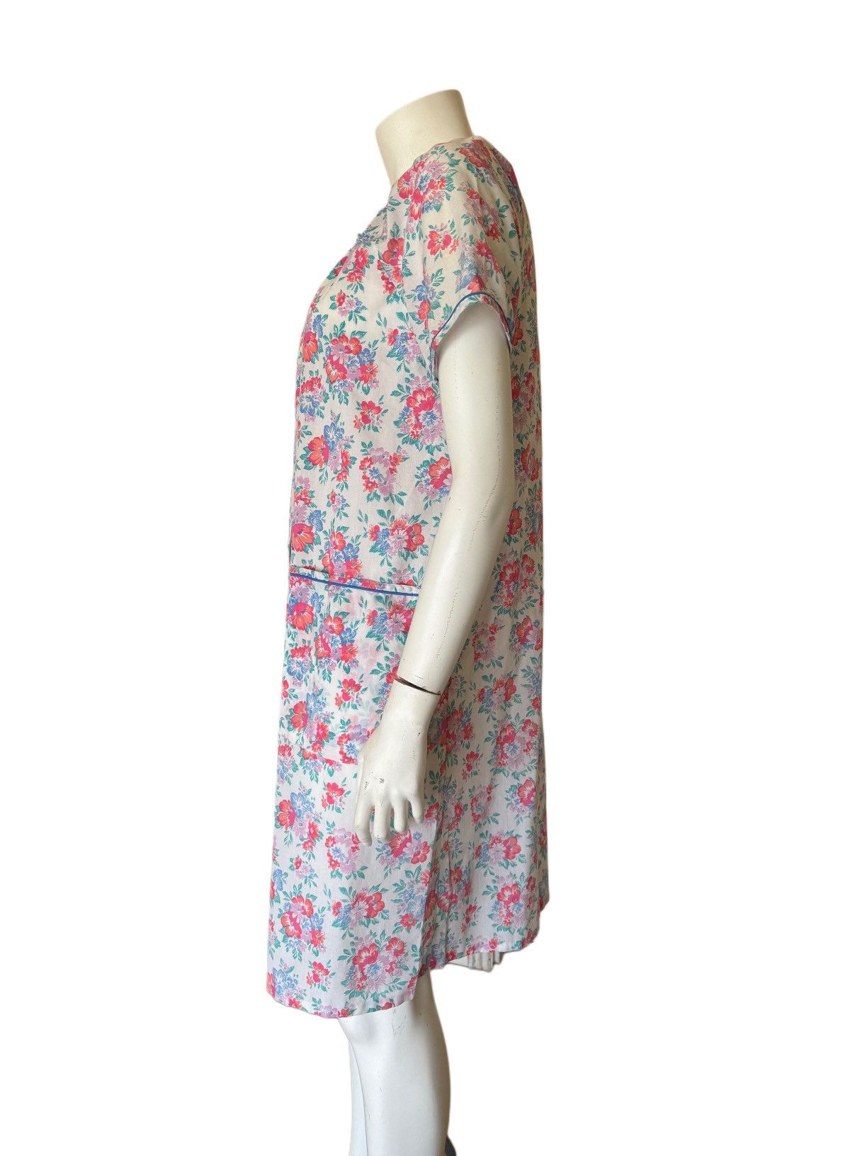 Vintage Coffee Casual women’s floral button up vintage pajama nighty Size ONE SIZE - 3 Thumbnail