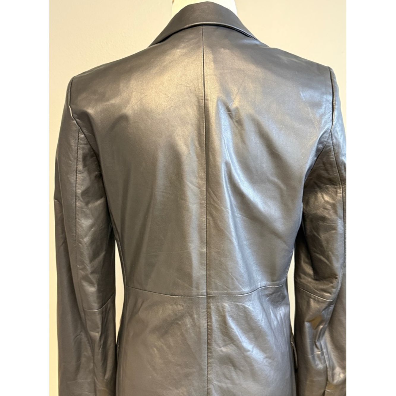 Rag & Bone Rag & Bone Lamb Leather Blazer Black Size 2 Tailored Jacket Size XS / US 0-2 / IT 36-38 - 8 Thumbnail