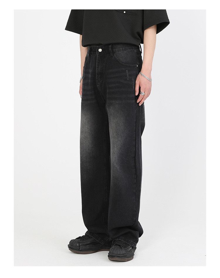 Japanese Brand × Jean Japanese retro washed distressed loose casual jeans Size US 32 / EU 48 - 4 Thumbnail