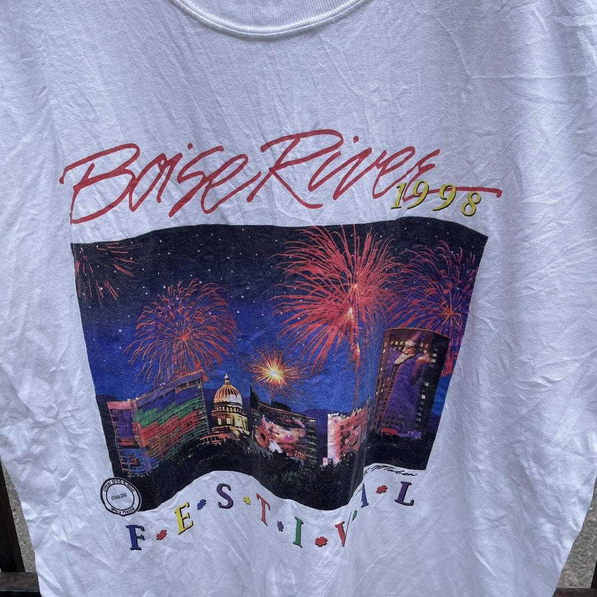 Vintage 🔥🔥Vintage 1998 Base River Festival Art Work Tee Size US L / EU 52-54 / 3 - 3 Thumbnail