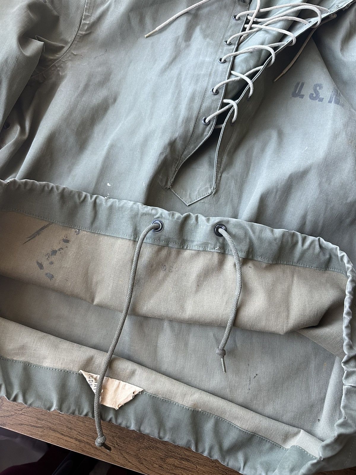 Vintage RARE WWII US Navy Contract NXSX 55552 USN Deck Jacket Size US S / EU 44-46 / 1 - 8 Thumbnail