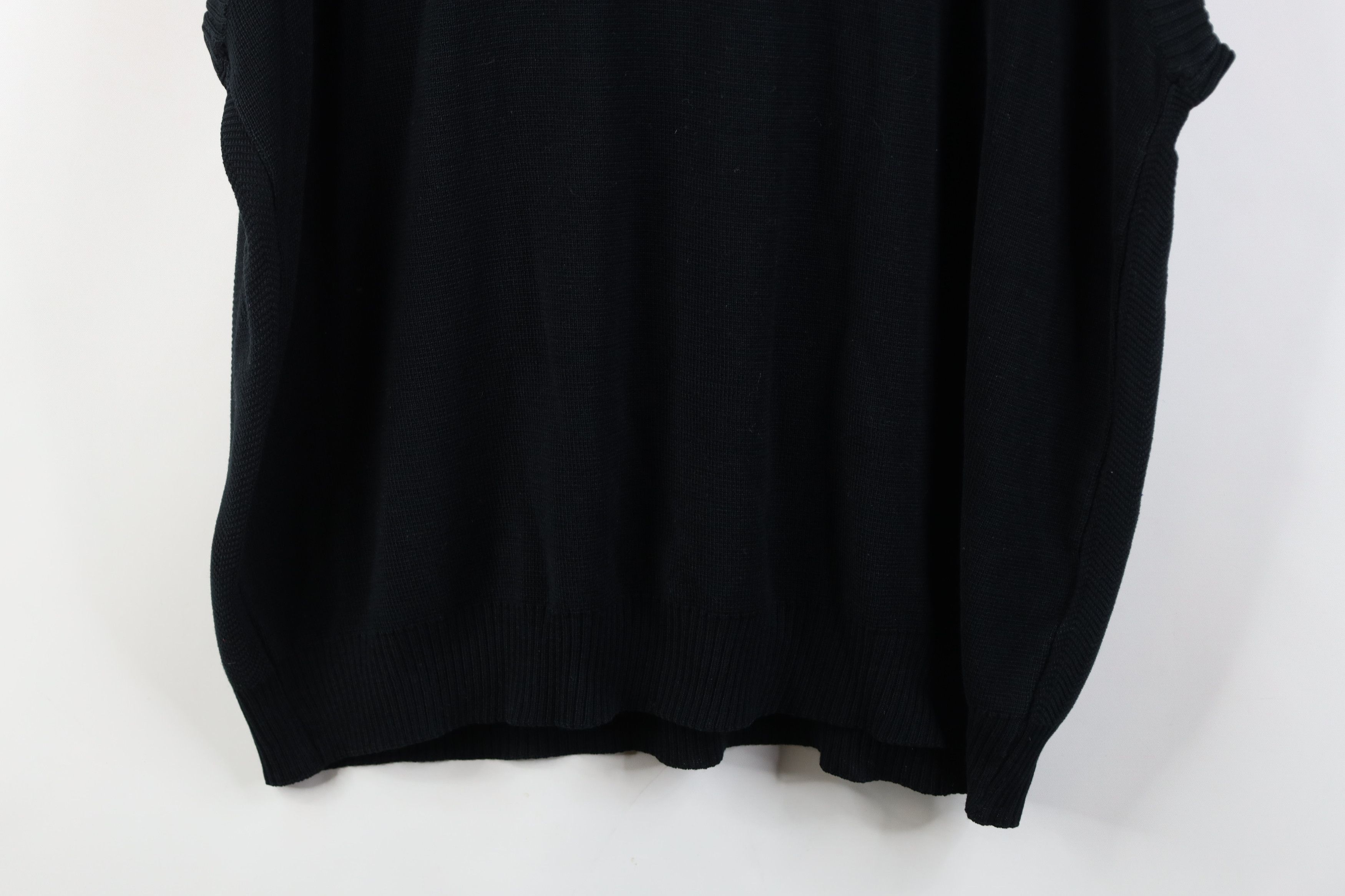 Vintage Vintage 90s Streetwear Blank Herringbone Knit Sweater Vest Size US XXL / EU 58 / 5 - 13 Thumbnail