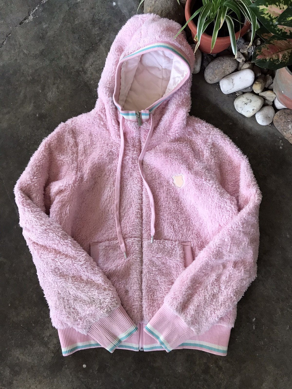 K-Swiss × Vintage K-Swiss Deep Pile Fleece Spellout Jacket Unisex🔥 Size M / US 6-8 / IT 42-44 - 12 Thumbnail