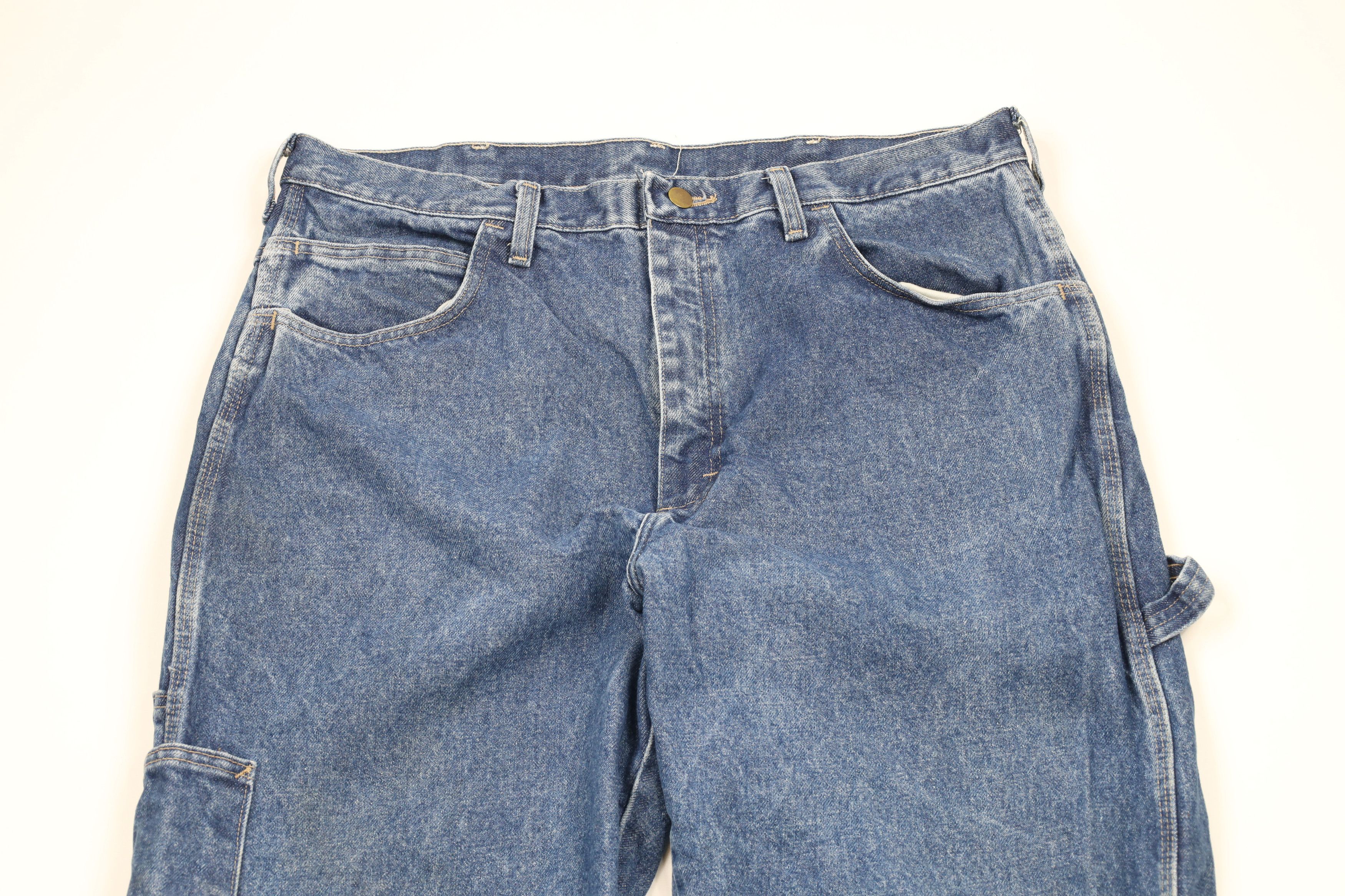 Vintage Vintage Bulwark FR Resistant Work Wide Leg Dungaree Jeans Size US 38 / EU 54 - 2 Thumbnail