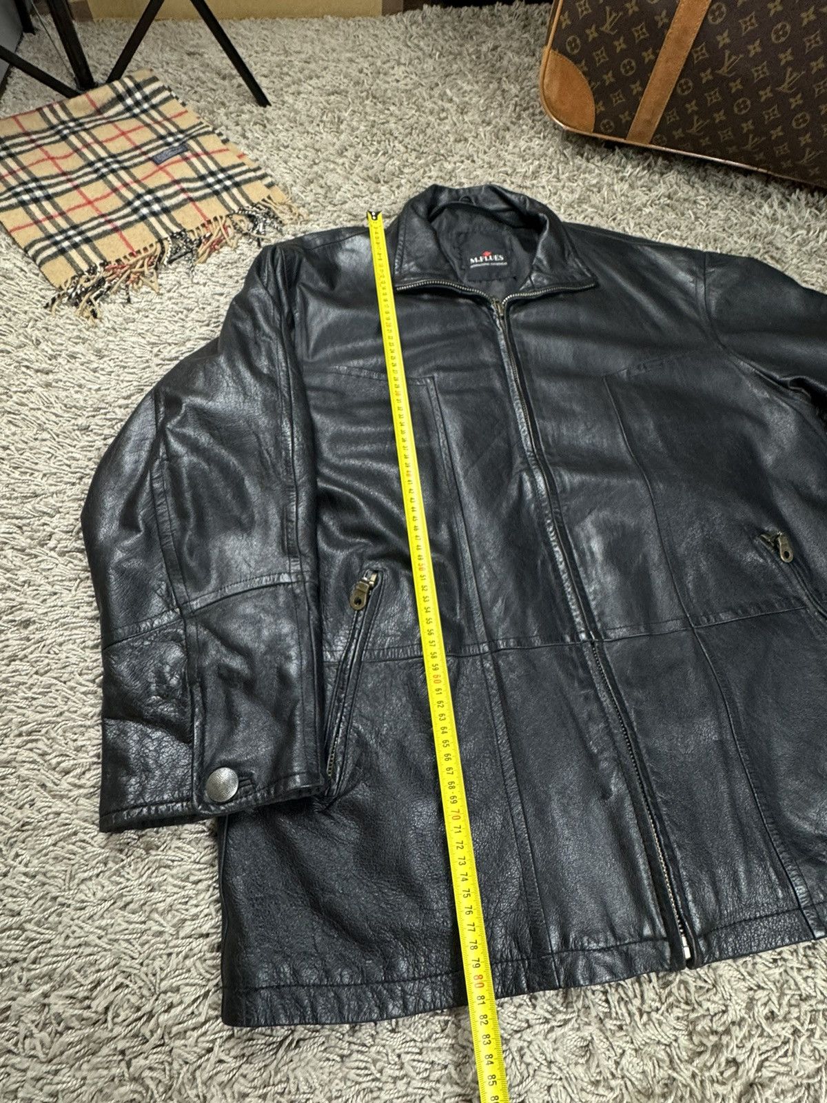 Vintage Vintage leather bomber jacket 90s original retro casual item Size US XL / EU 56 / 4 - 6 Thumbnail