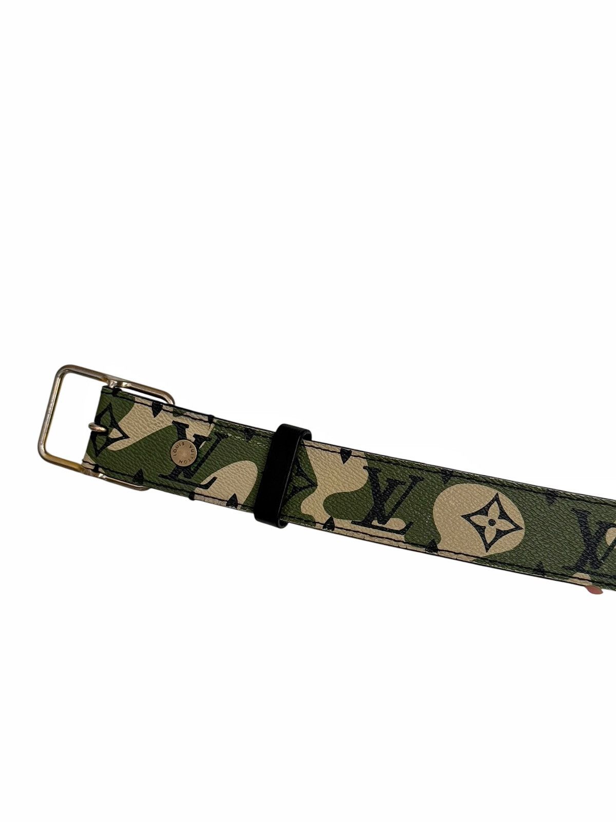 Louis Vuitton × Takashi Murakami GRAIL 2007 Monogramouflage Camouflage (Camo) Belt Size 34 - 7 Thumbnail