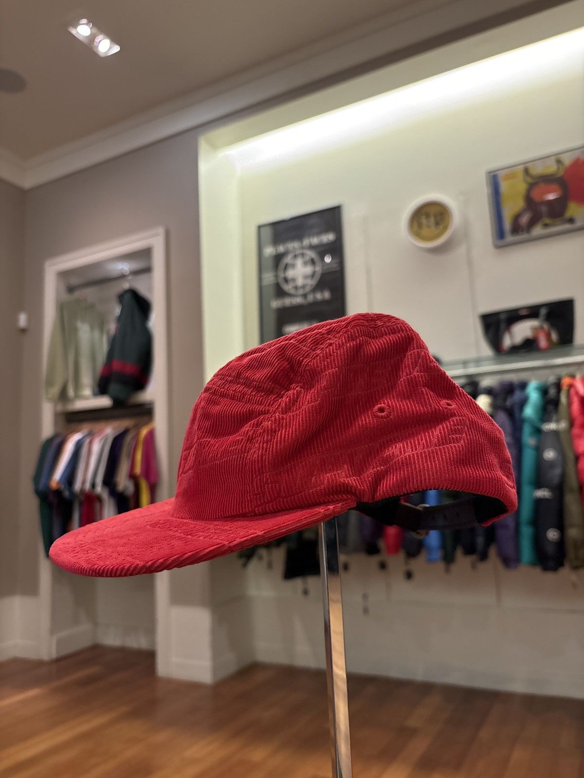 Supreme Supreme Debossed Corduroy Camp Cap Size ONE SIZE - 2 Thumbnail