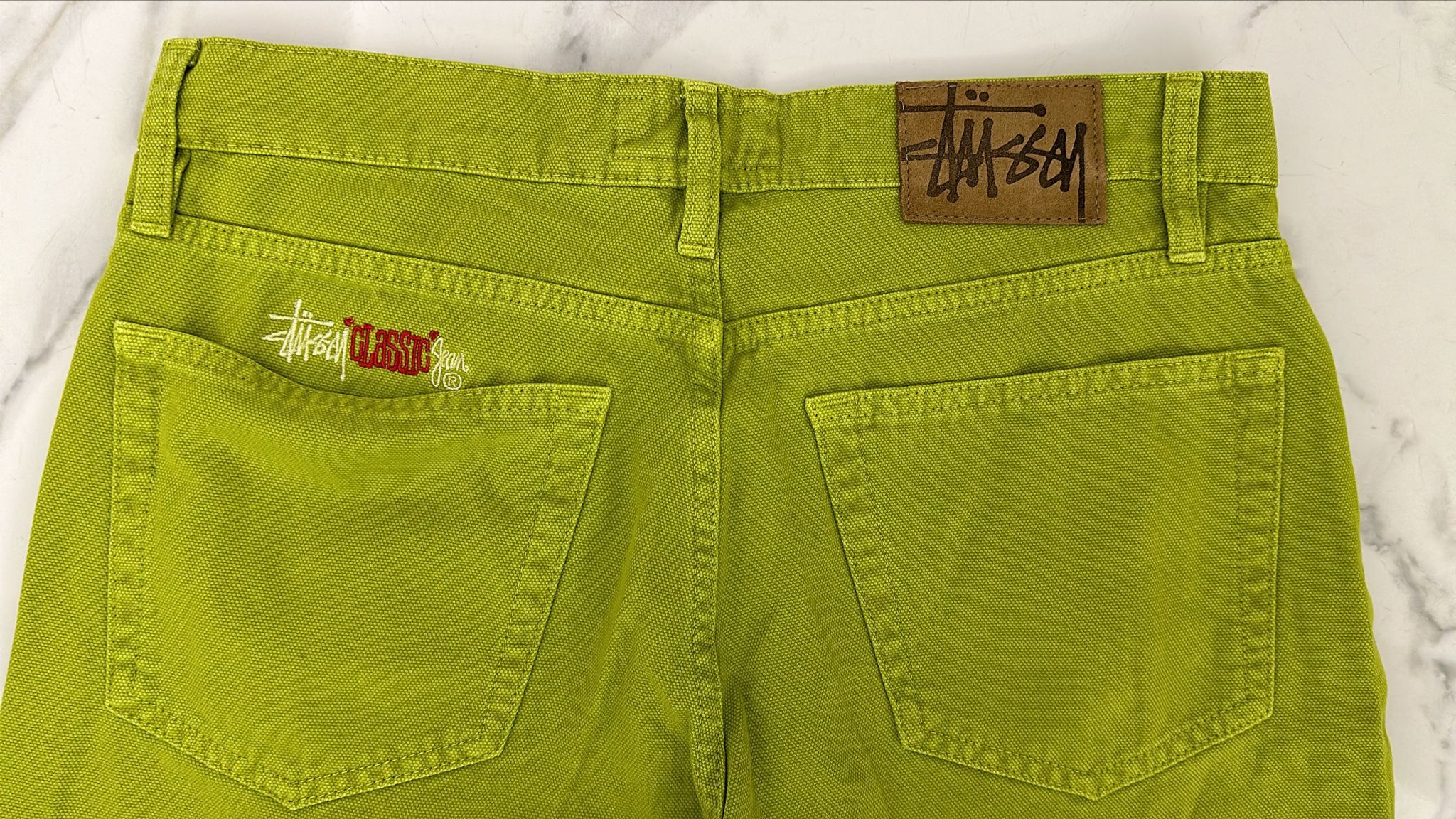 Stussy Stussy Classic Jean Washed Canvas “Cactus” 32 Size US 32 / EU 48 - 2 Thumbnail