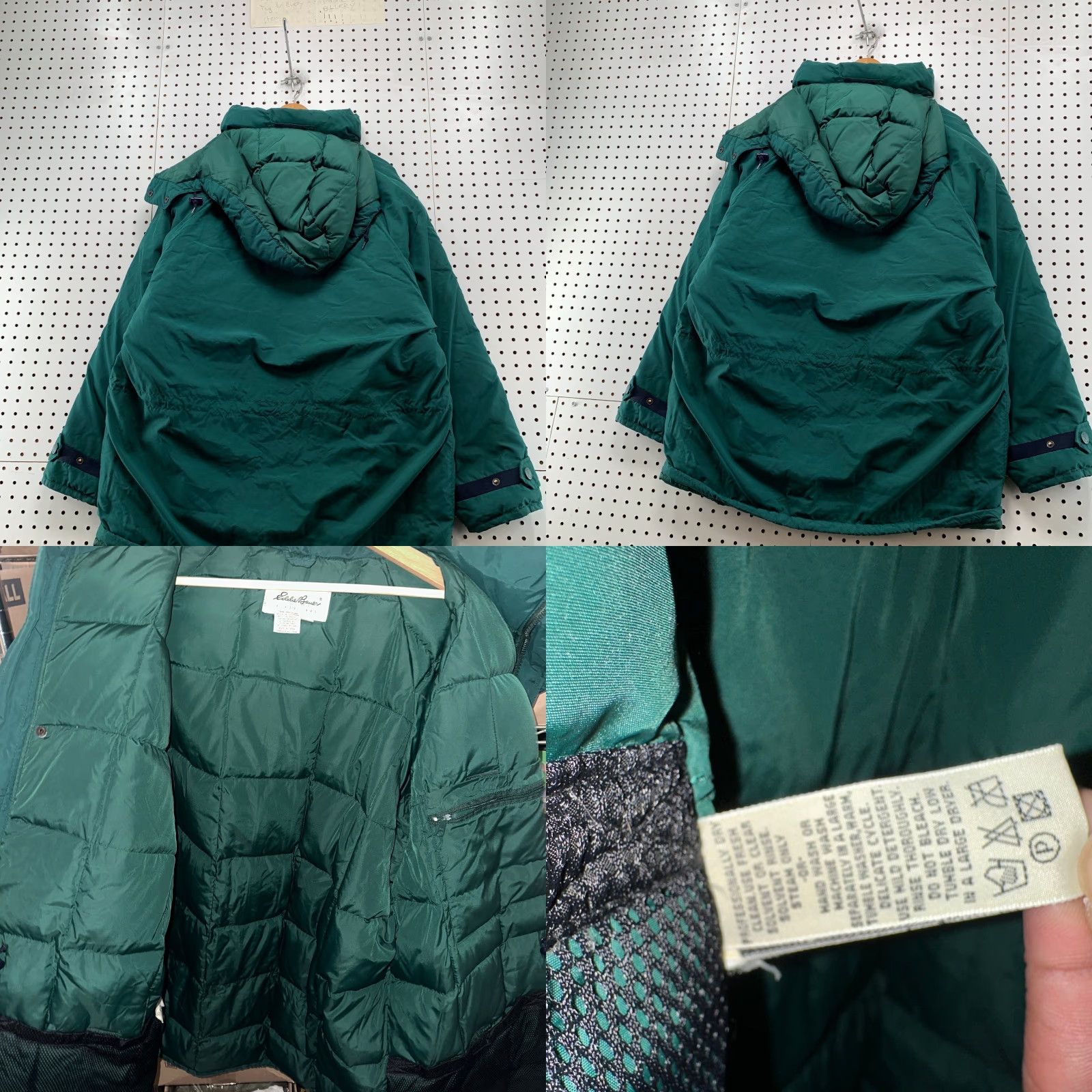 Eddie Bauer VINTAGE Eddie Bauer Down Parka Jacket Mens L Green Outdoor Hooded Heavyweight Size US L / EU 52-54 / 3 - 10 Thumbnail