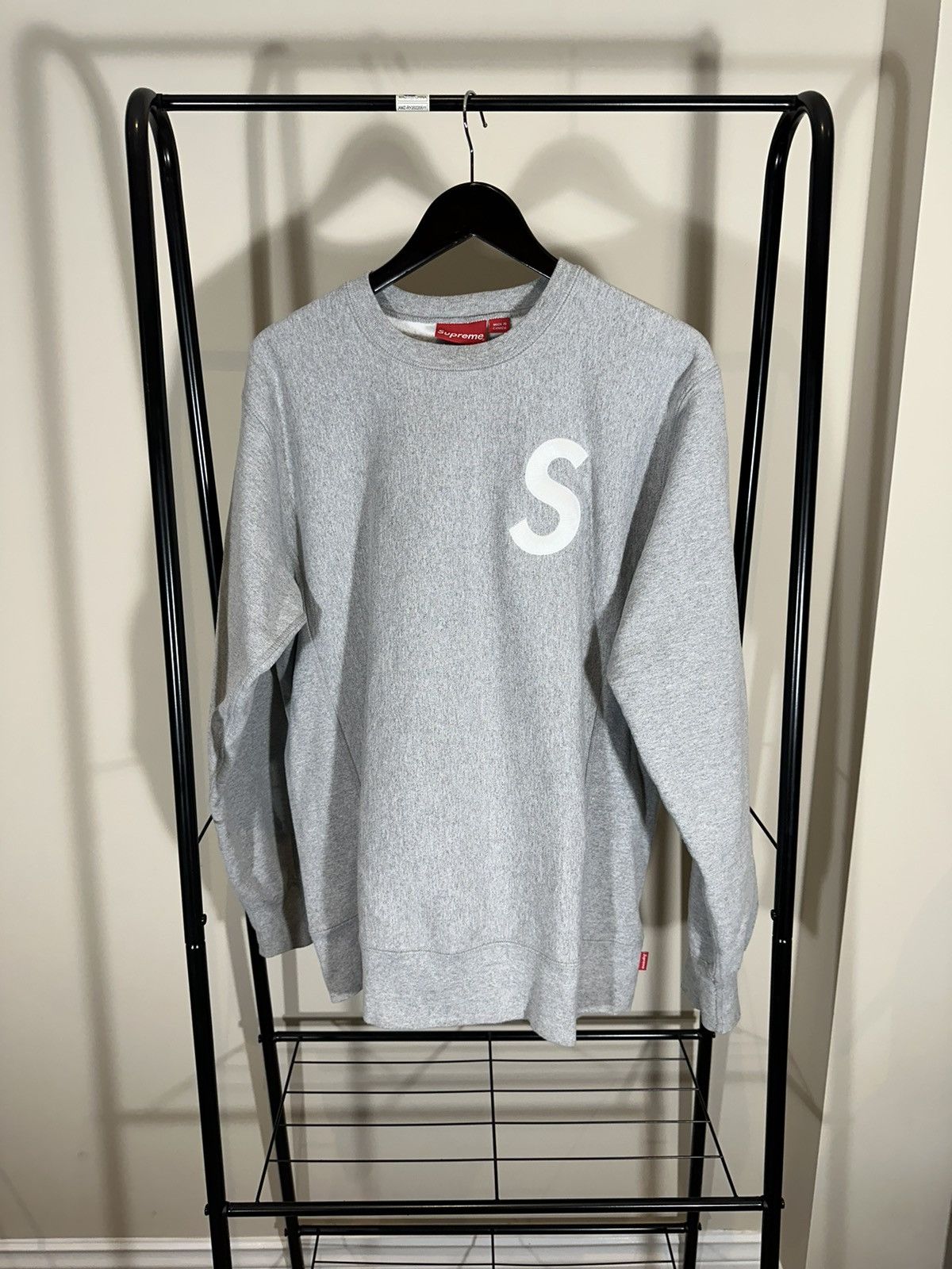 Supreme Supreme S Logo Crewneck Sweatshirt Large Gray | Grailed