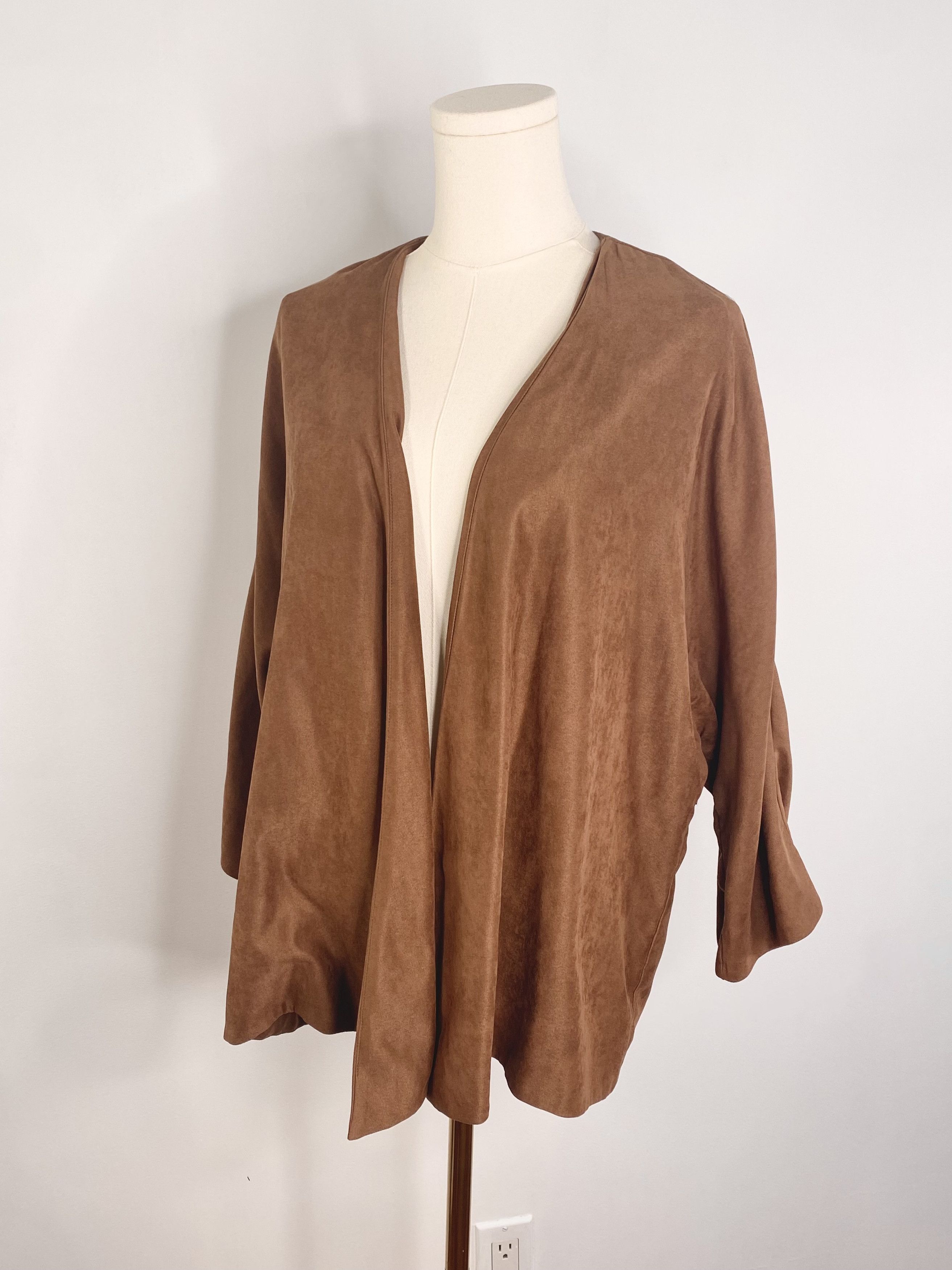 Zara Zara - Suede Like Cardigan Size S / US 4 / IT 40 - 6 Thumbnail